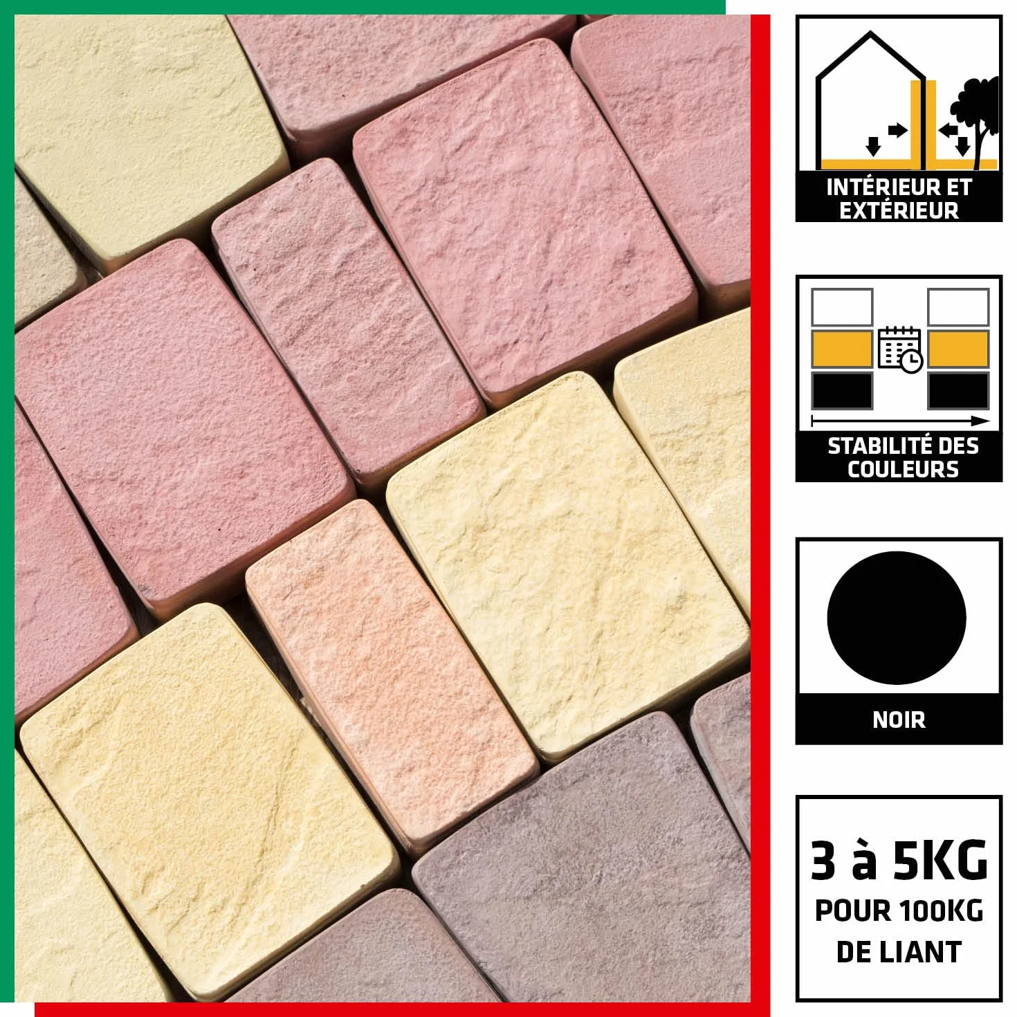 Parexlanko LankoColor 332 Colorant en poudre Noir 900g pour mortier et béton