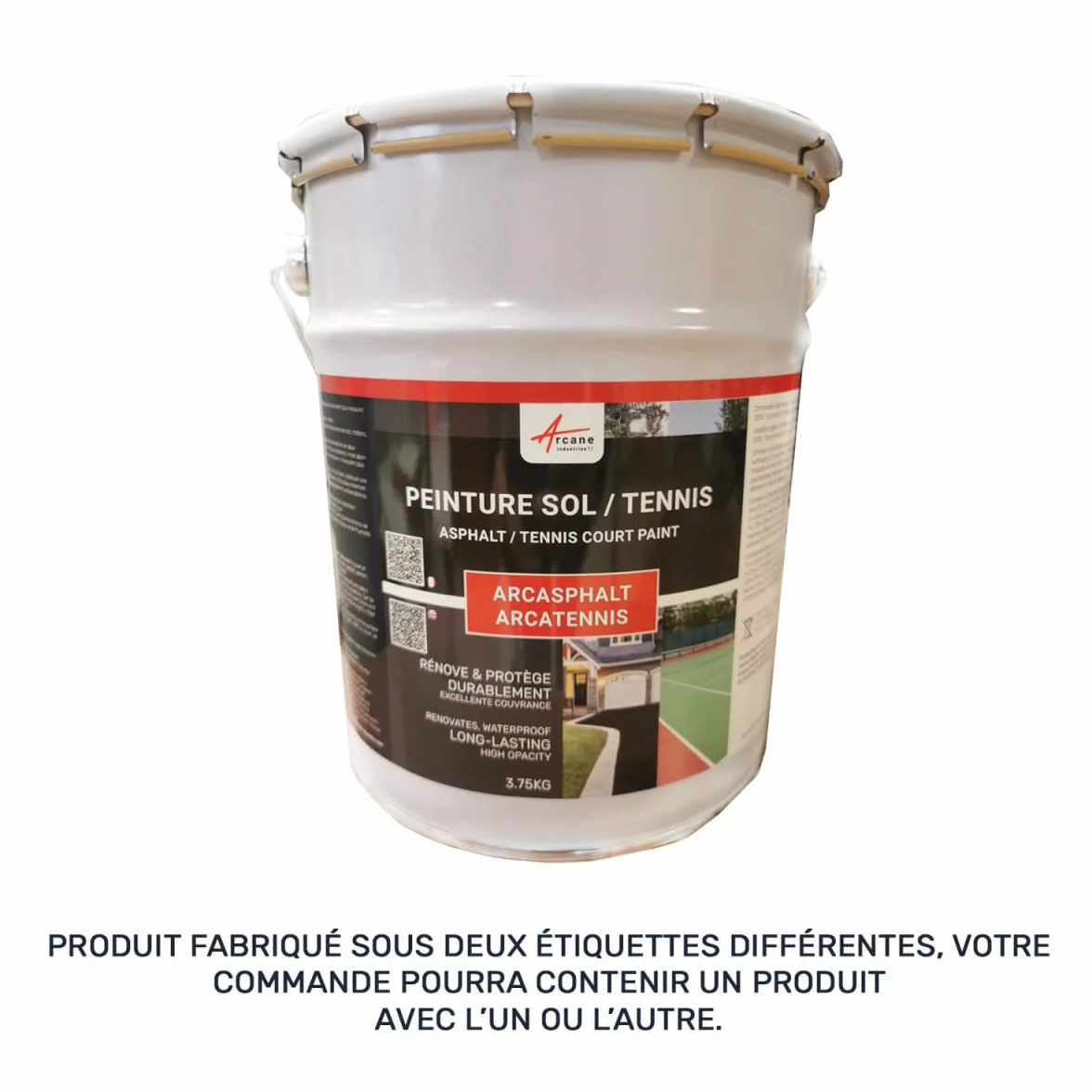 ARCANE INDUSTRIES Peinture Bitume Arcasphalt 15 kg Noir