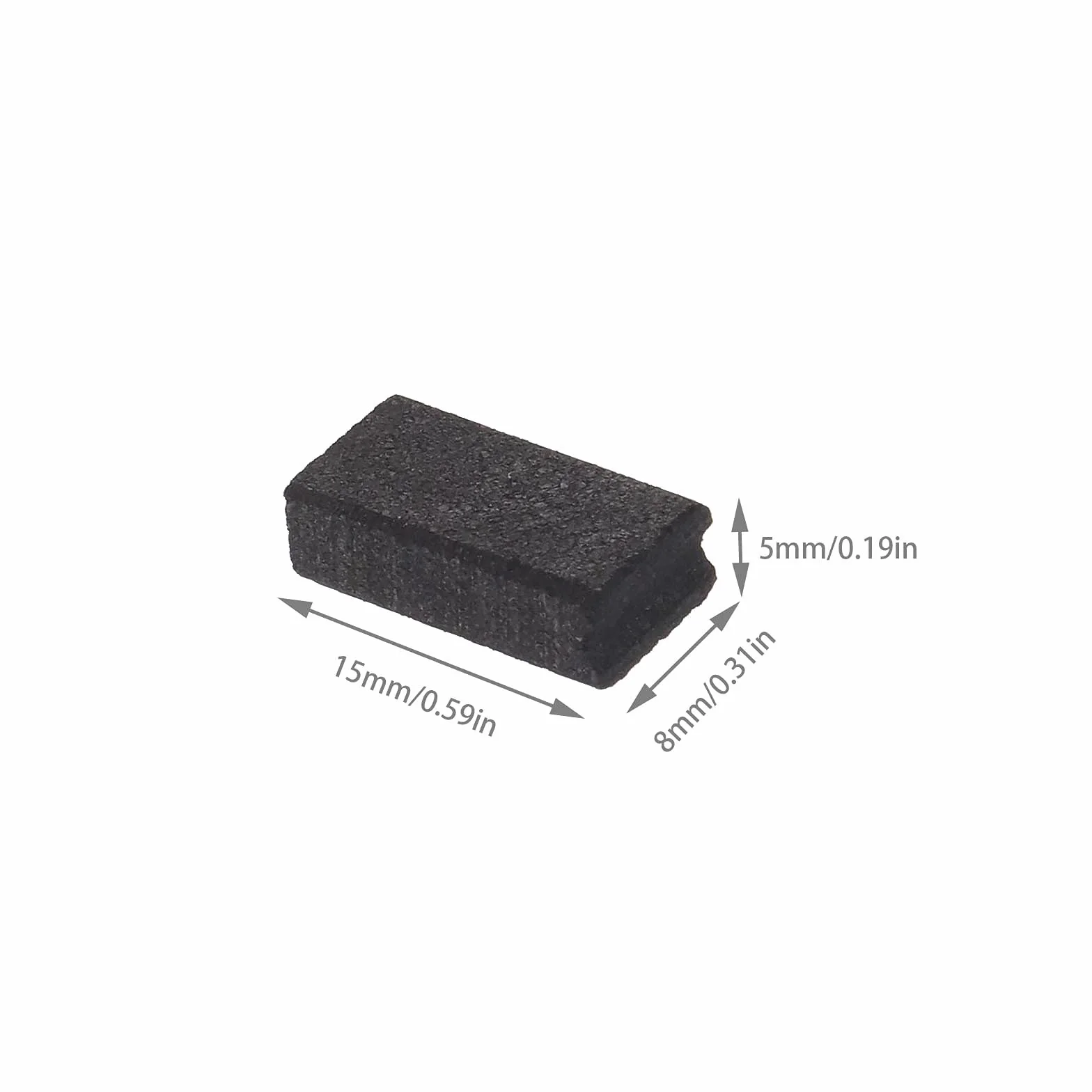 Lot de 2 paires de balais de charbon CB153 pour moteur électrique Bosch 15 x 8 x 5 mm