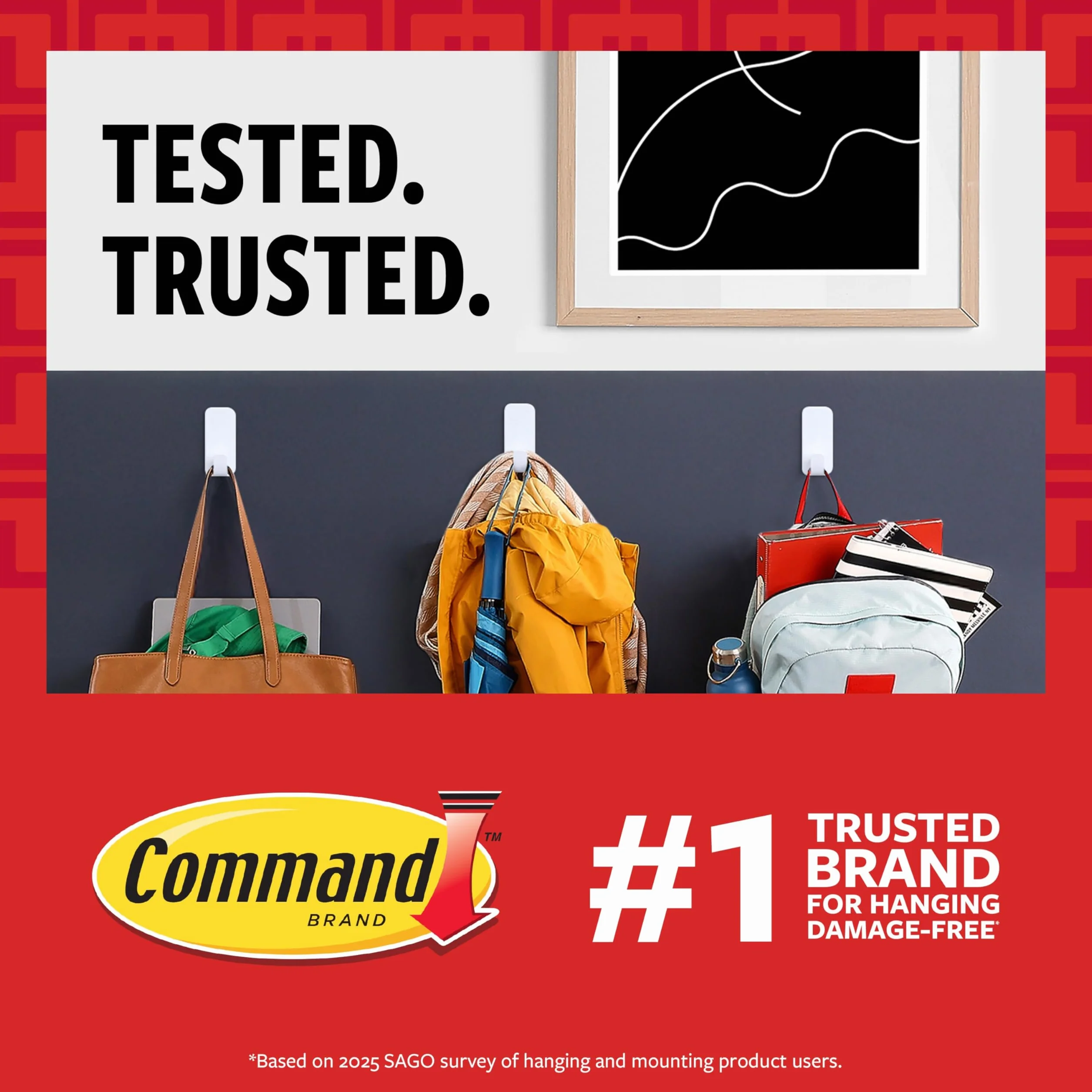 Command Bandes adhésives recharge moyenne, 36 bandes blanches