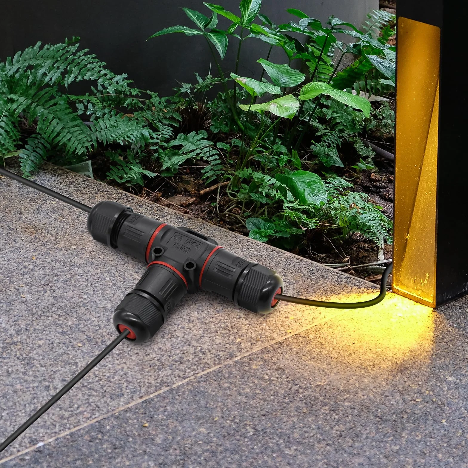 Connecteur Electrique Etanche IP68 Boîte de Jonction 3 Voies pour Ø3-12 mm Câble