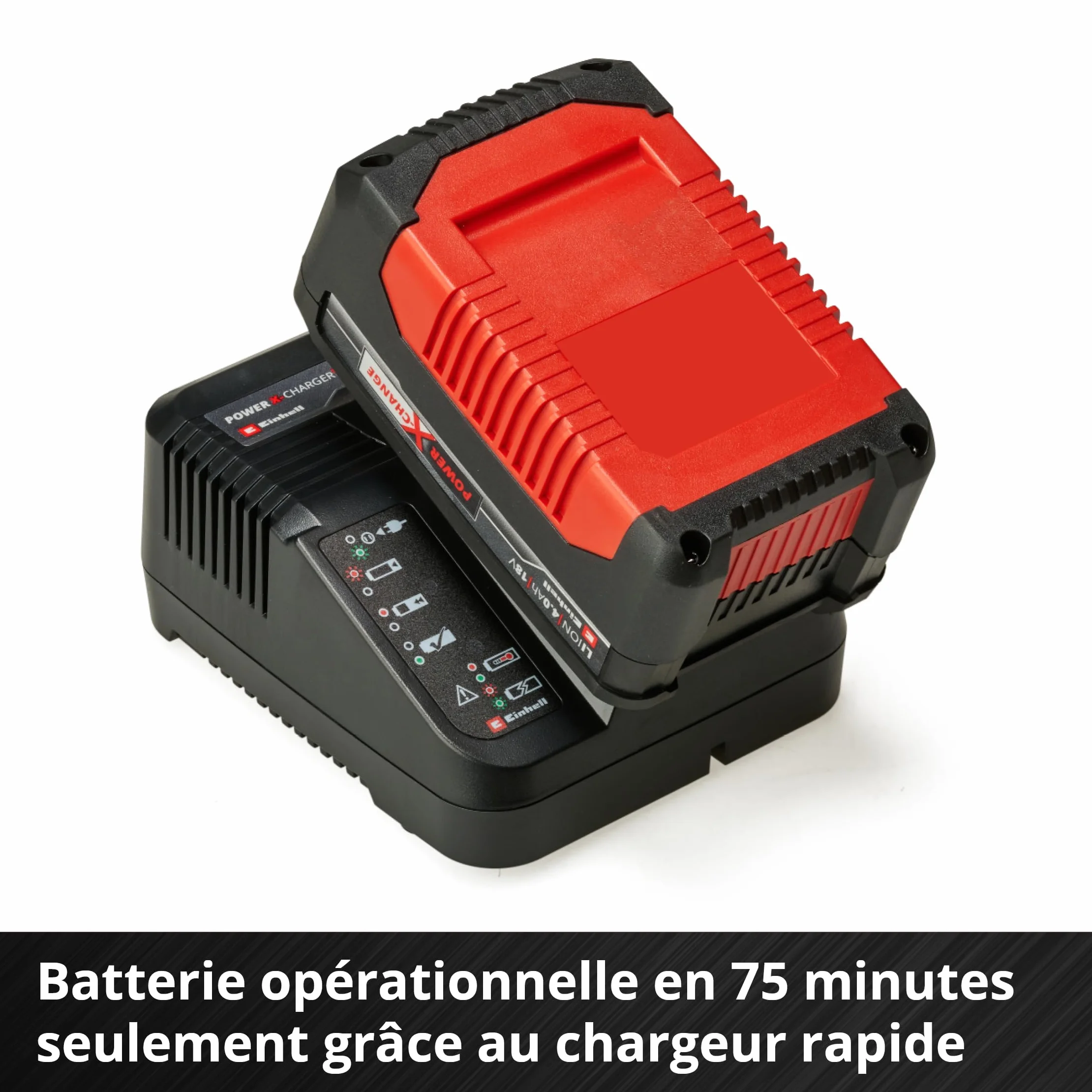 Einhell Power X-Change Starter Kit 4,0 Ah 18V Lithium-Ion Batterie + Chargeur