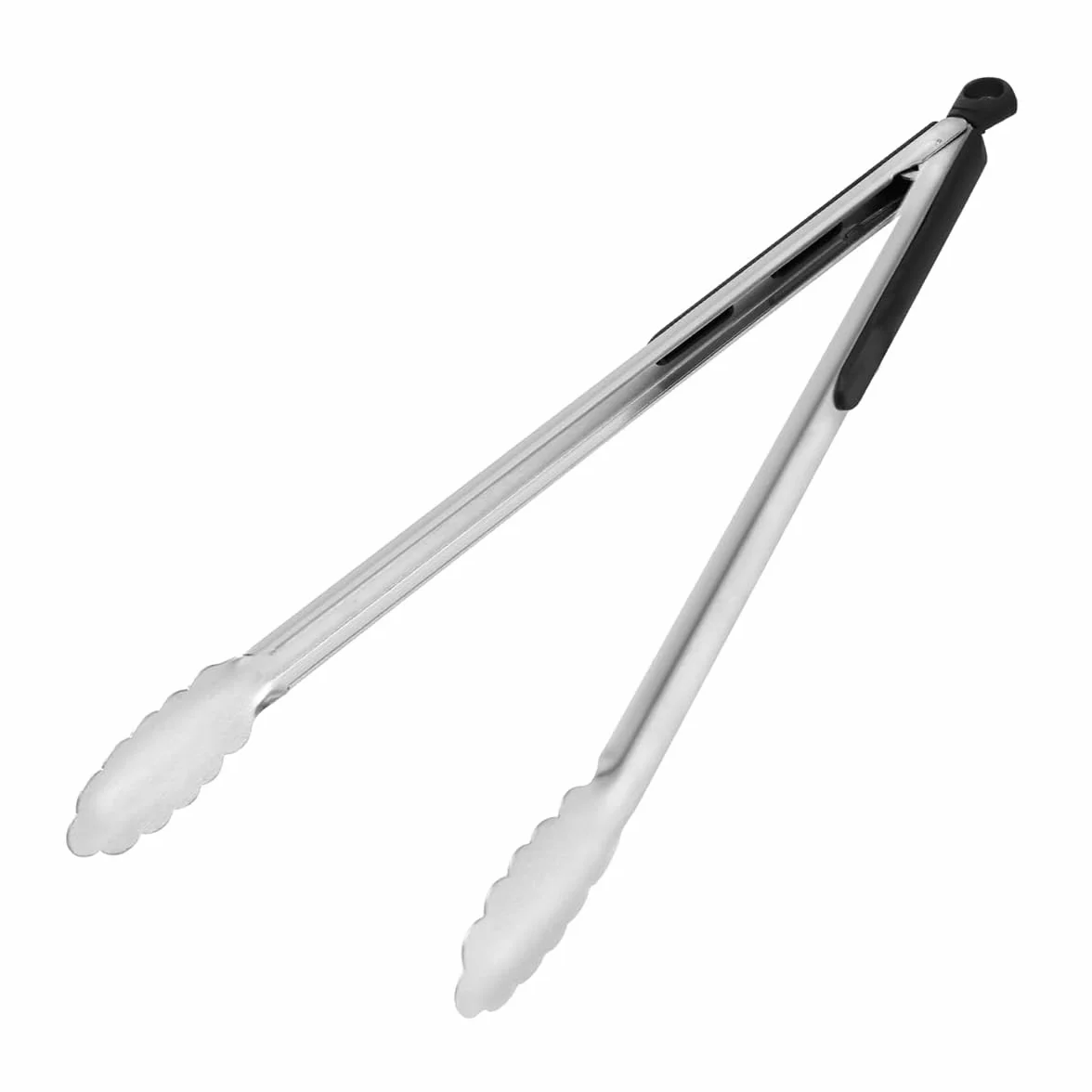 Amig - Pince à barbecue Fireplus - Accessoire de cuisine pour barbecue - Acier inoxydable - Avec poignée en caoutchouc antidérapante - Résistant à la chaleur - 34,5 cm