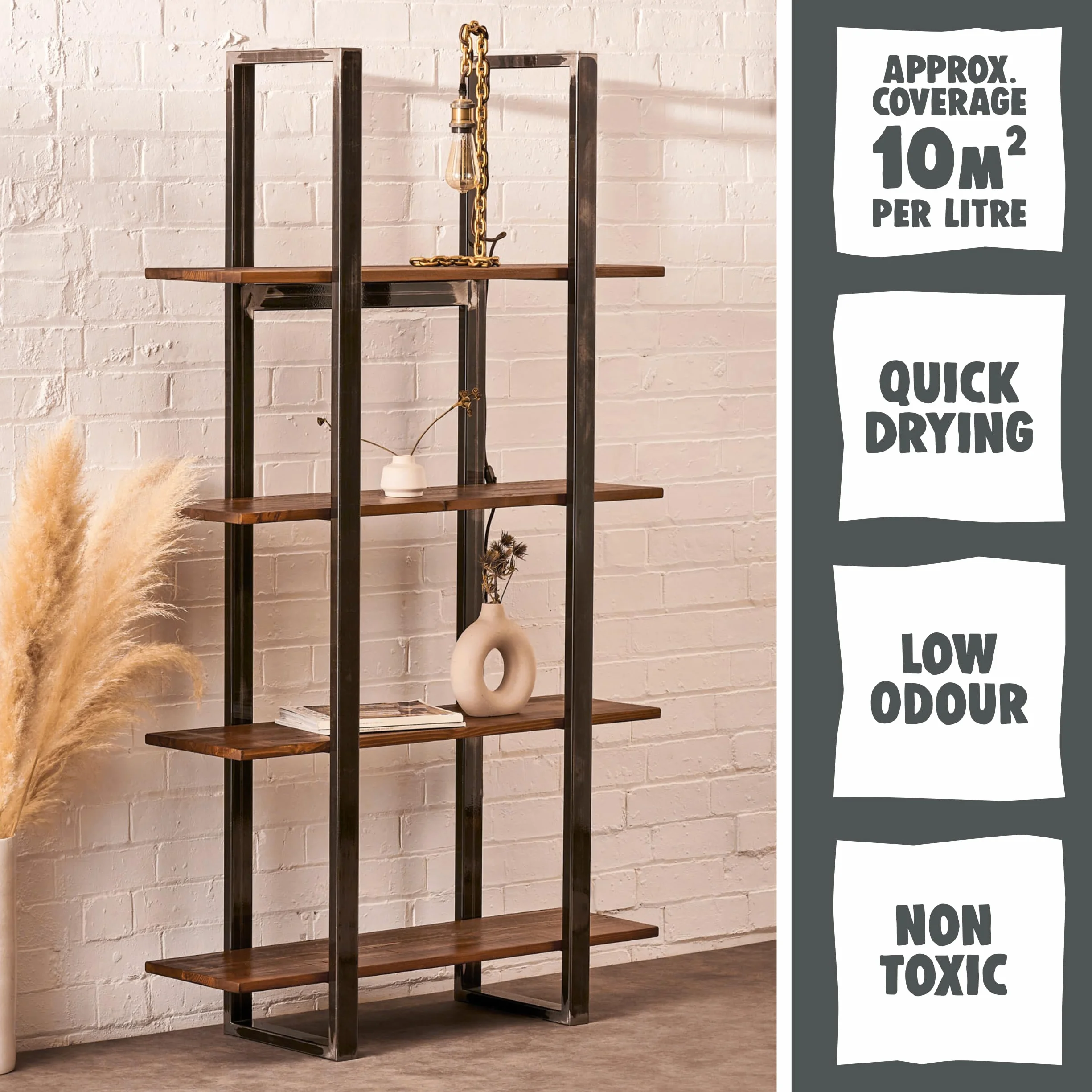 Littlefair's Teinte Bois 1ltr Teinture Bois Écologique À Base D'Eau Lasure Bois Intérieur Séchage Rapide Couleur Sycomore clair