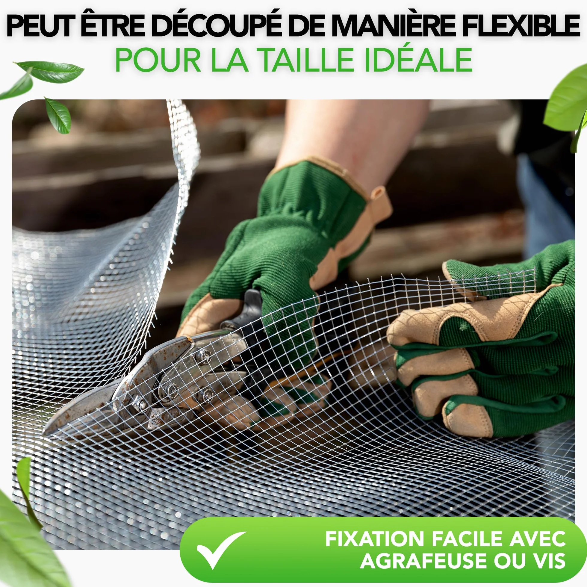 LAINFELD Grillage à mailles fines | 10 x 1 mètre | Grille anti-campagnol pour plate-bande surélevée avec maille de 6,3 mm | Fil de fer pour lapins, grillage pour volière, accessoire pour plate-bande