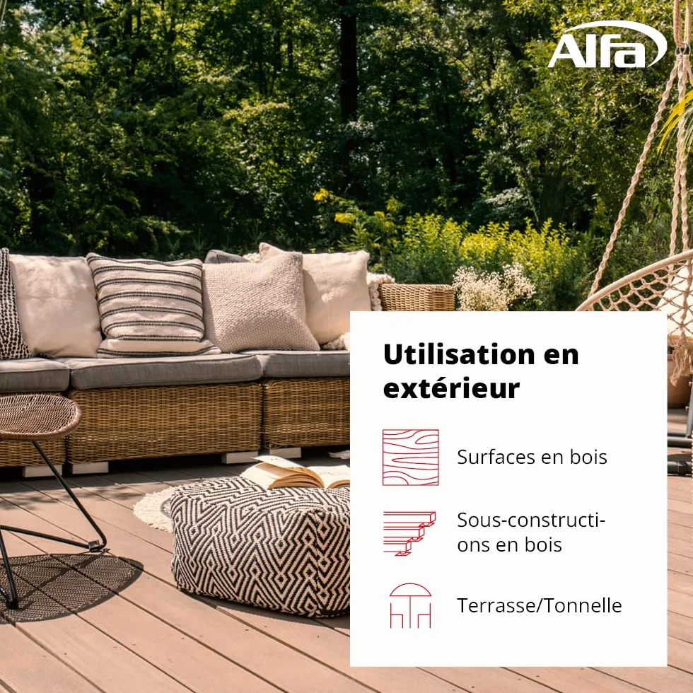 Bande de protection lambourde Alfa 708 80 mm x 20 m caoutchouc EPDM