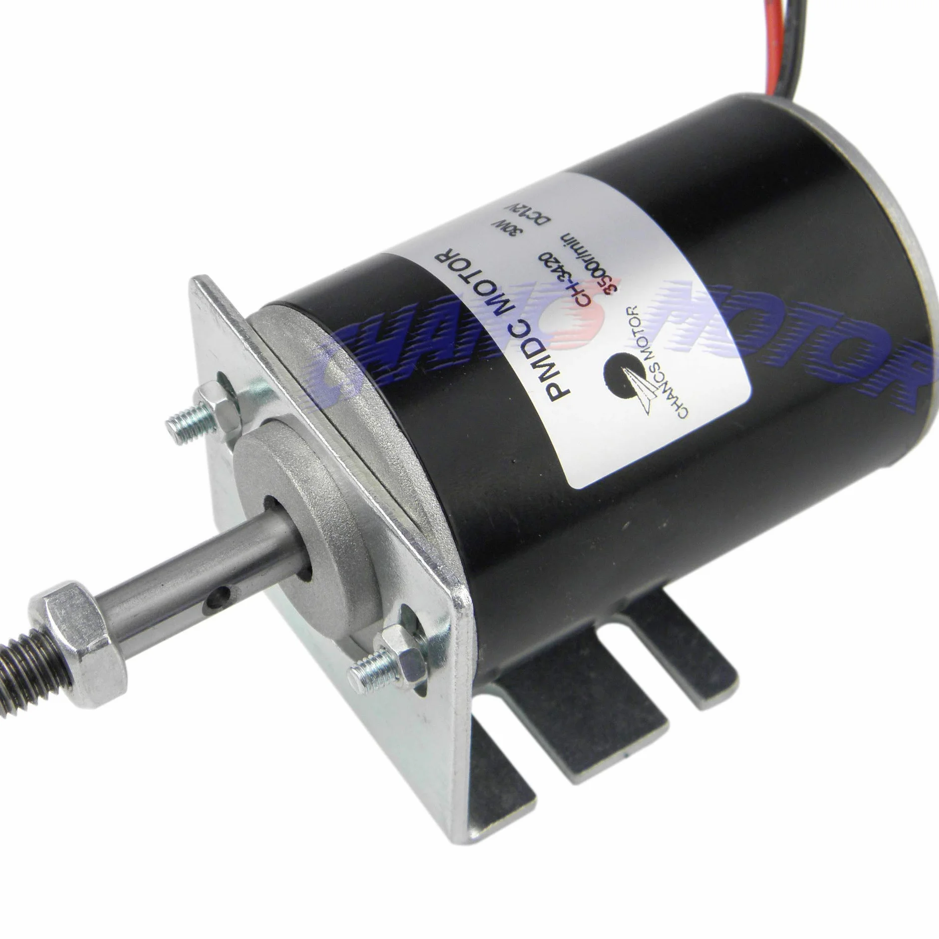 CHANCS Permanent Magnet DC Motor 12V 3500RPM CW/CCW Reversible CH-3420 with Mounting Bracket