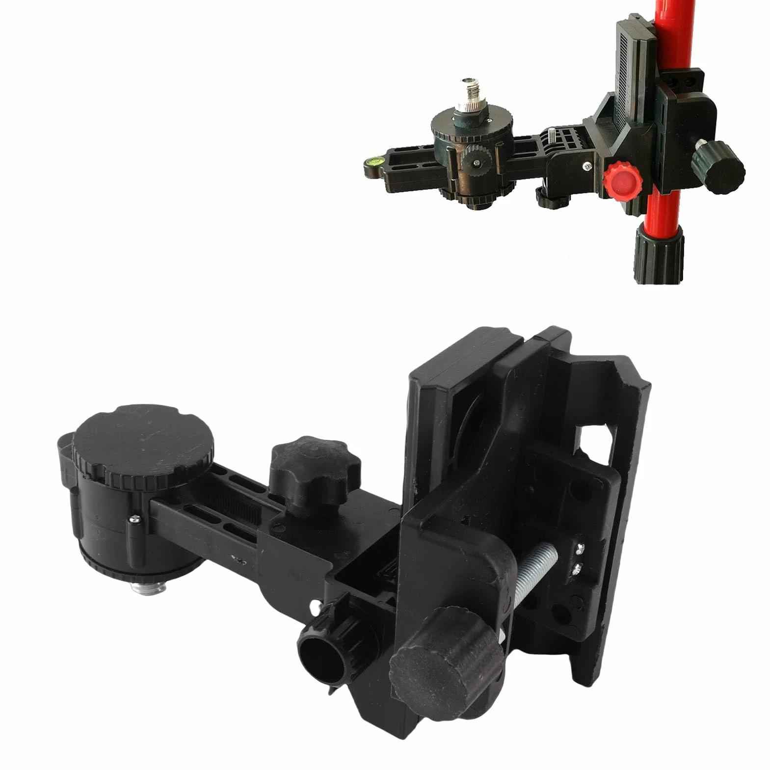 Adaptateur de Niveau Réglable Rotation 360° Tête Télescopique pour Support Mural et Plafond pour Écrans et Projecteurs