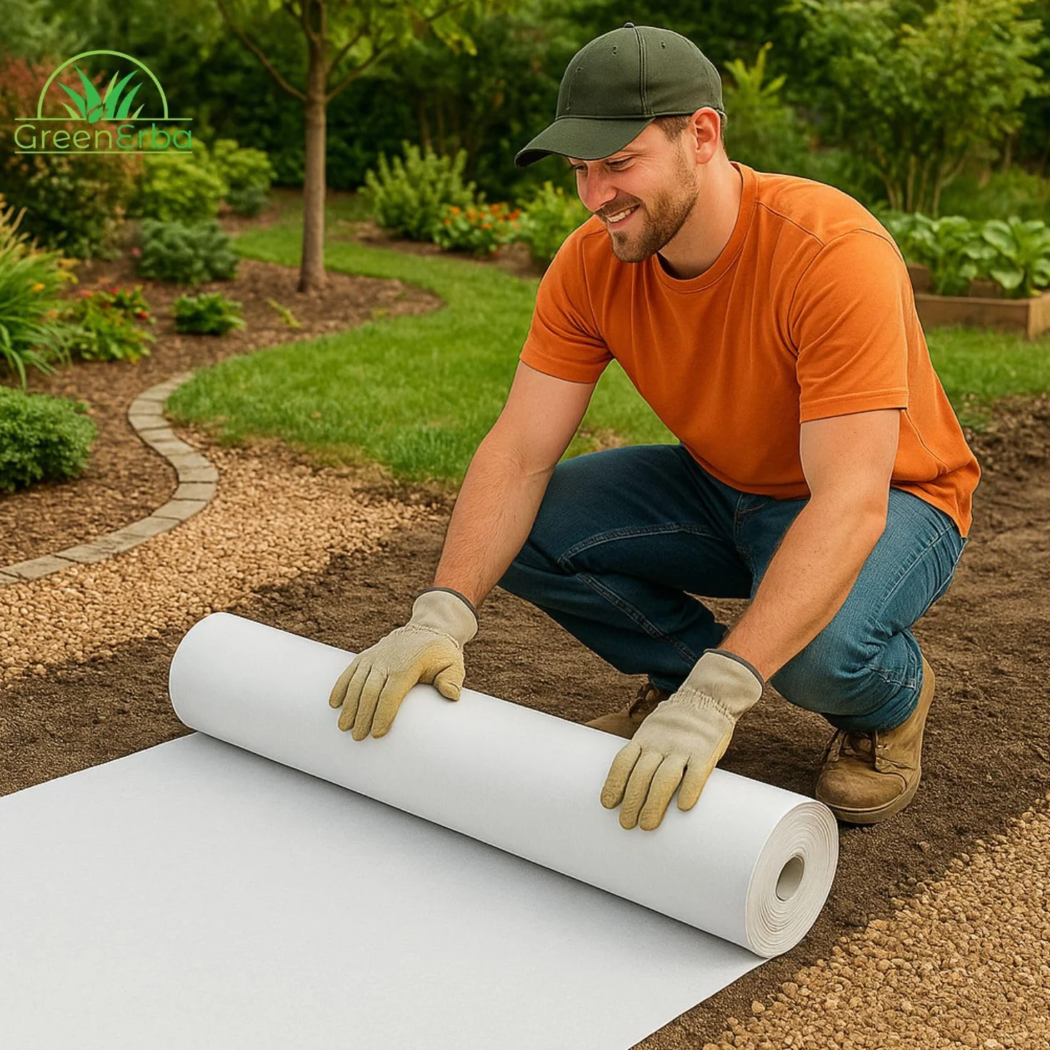 Feutre Geotextile 200g/m2 Polyester (PES) 50m² Perméable à l'eau Toile de Drainage Bassin