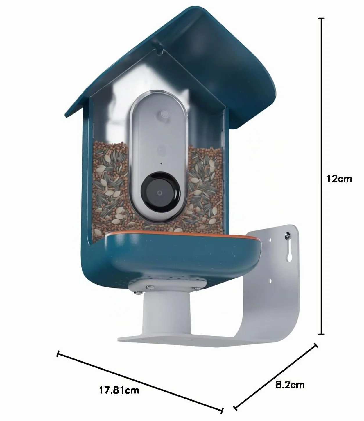 Birdbuddy Support Mural pour mangeoire à oiseaux - Accessoire mural robuste et résistant aux intempéries