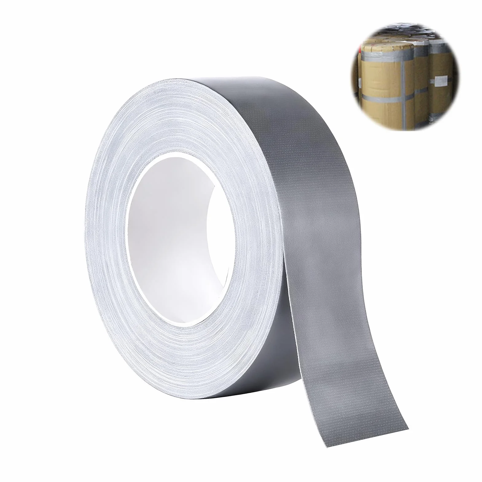 Ruban adhésif toilé argenté 25 mm x 50 m imperméable haute résistance réparation étanchéité fixation