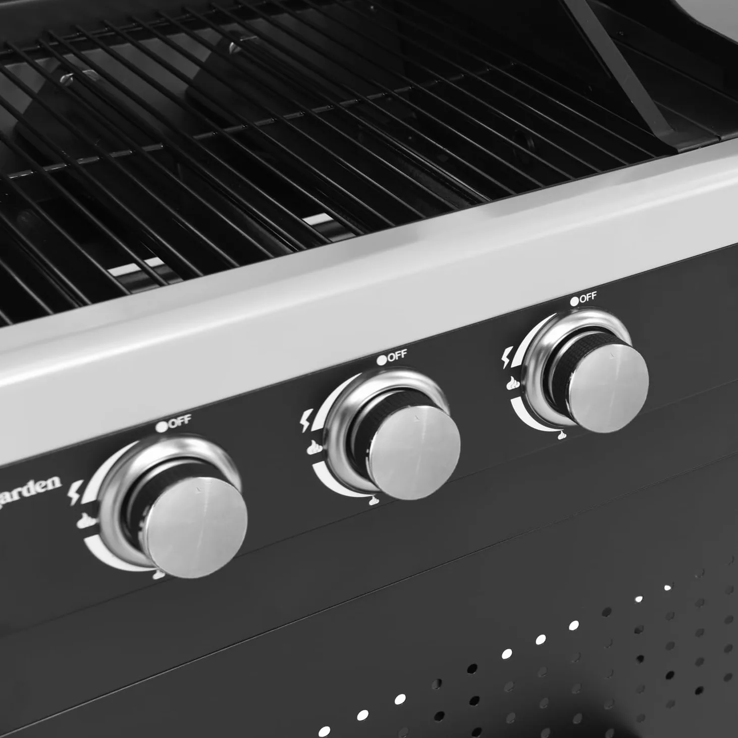 Barbecue duo au gaz VESUVIO - 3 brûleurs + plancha 3 brûleurs - 18kW