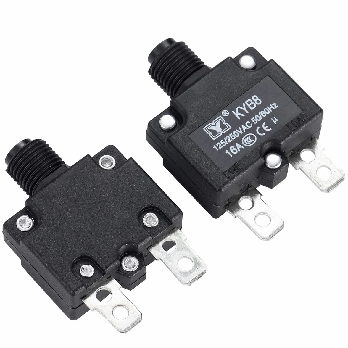 Disjoncteur thermique 16A 125-250V AC 50V DC réinitialisation manuelle Greluma