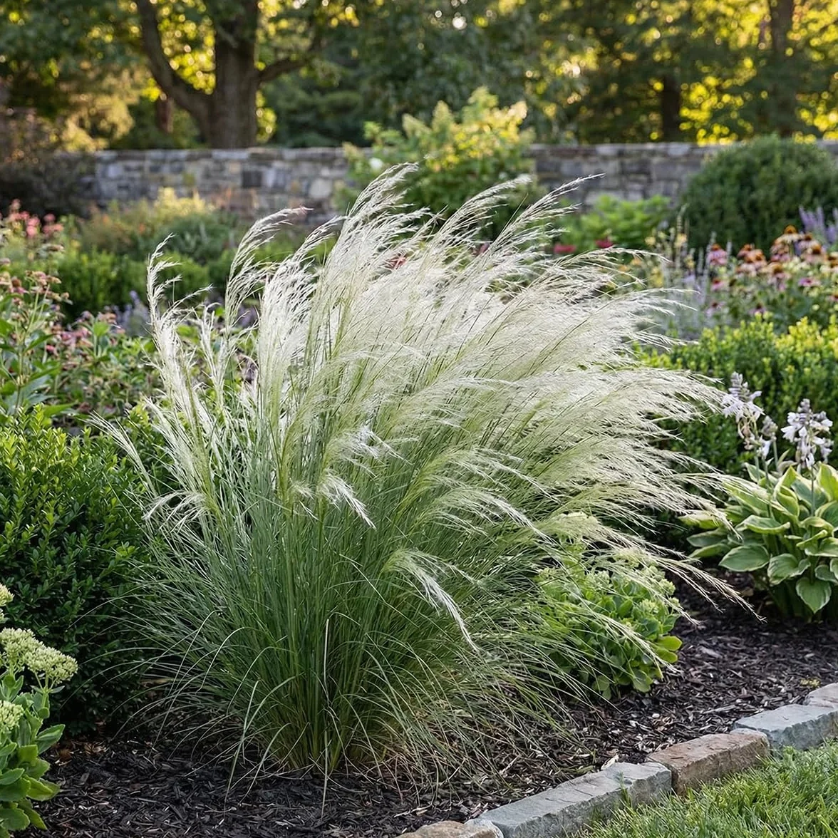 Bloomique - Lot de 6 - Stipa tenuissima 'Ponytails' - Stipe cheveux d'ange - Graminée ornementale - Rustique - Vivace - Hauteur 10-20 cm - Pot 9 cm