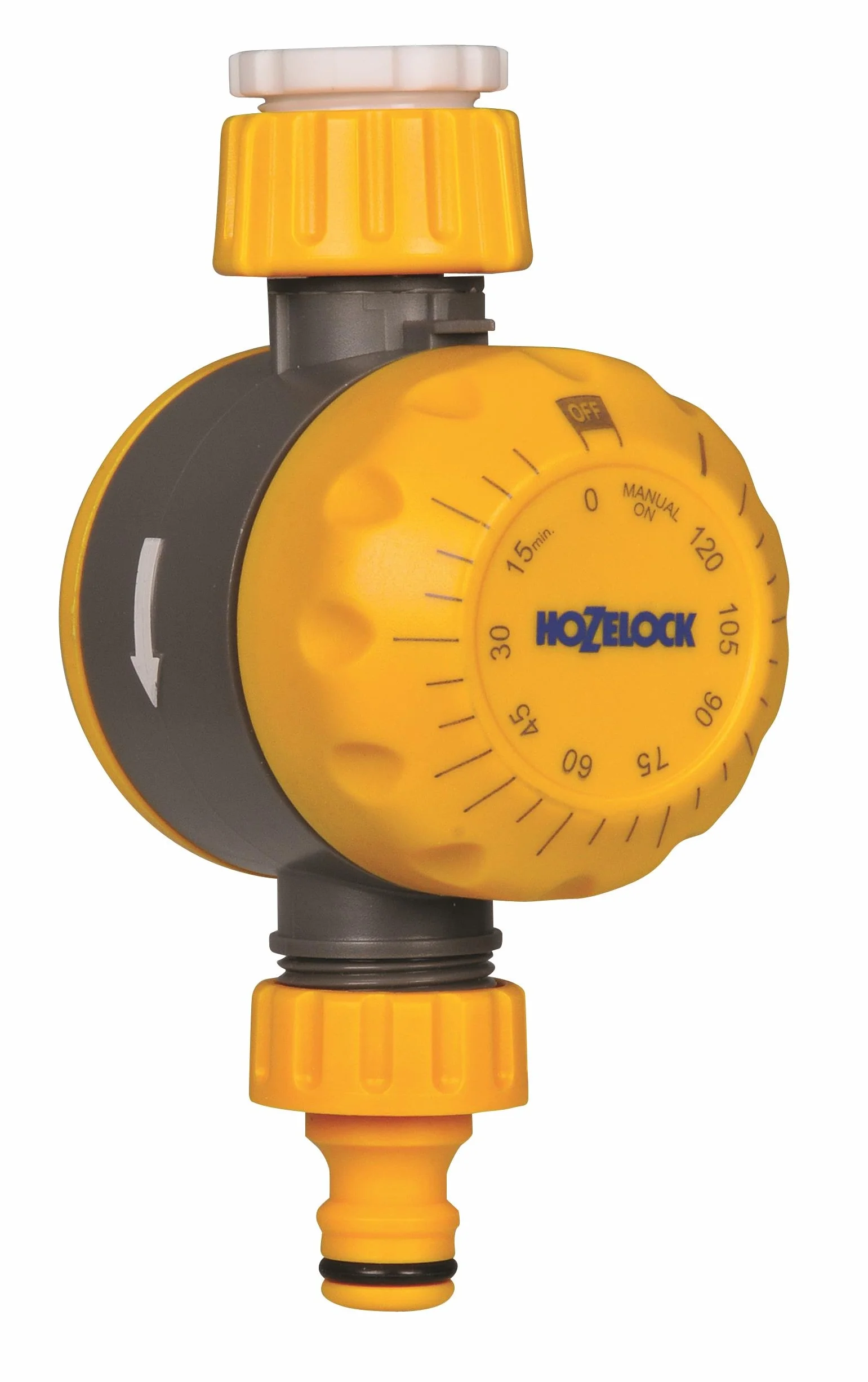 HOZELOCK Minuterie d'Arrosage Mécanique Compatible Robinets d'Eau Ø 21-33,3 mm 5-120 min