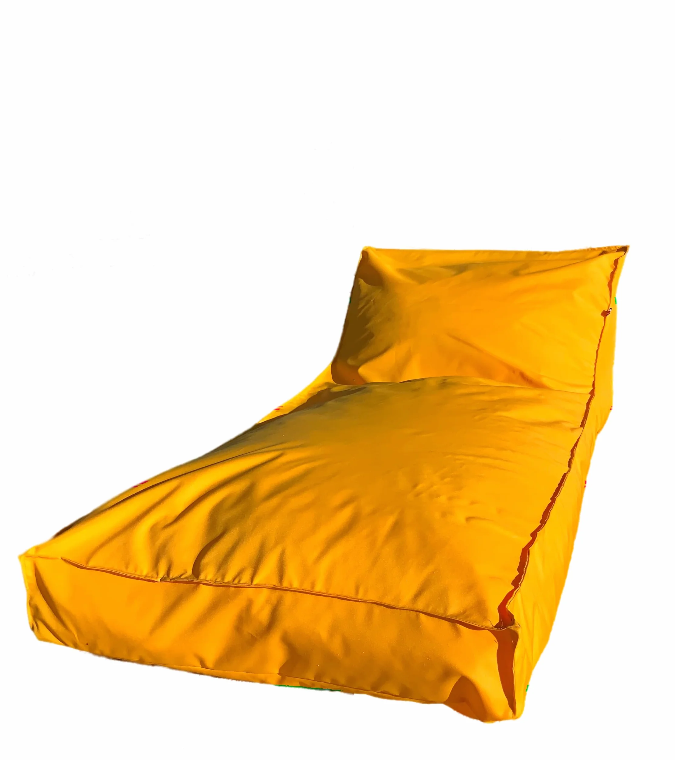 Générique Pouf de Jardin géant transat de terrasse ou Piscine | Bain de Soleil (Jaune)