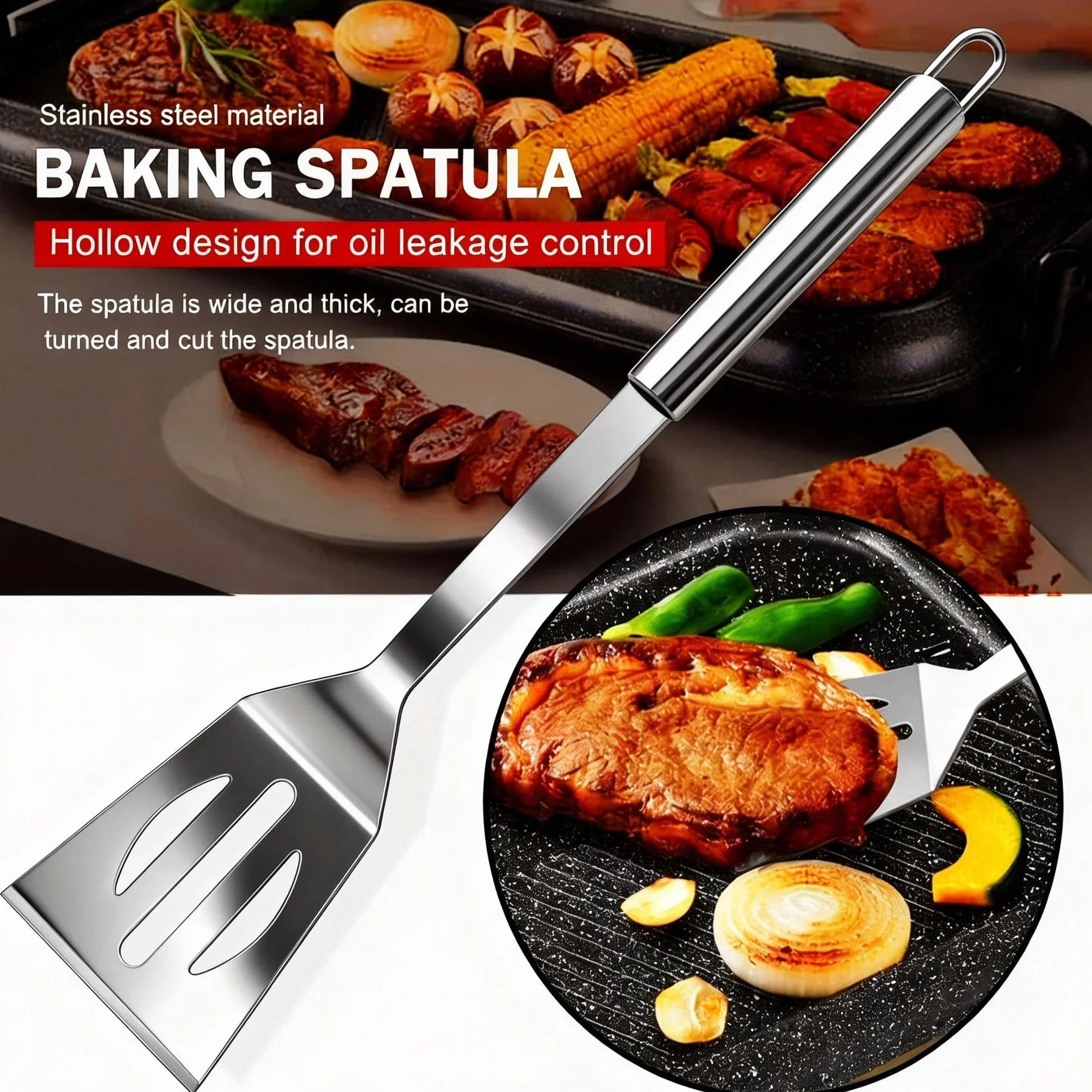 Set d'Ustensiles Barbecue 5 Pièces INOX avec Étui - Accessoires de Gril Professionnels