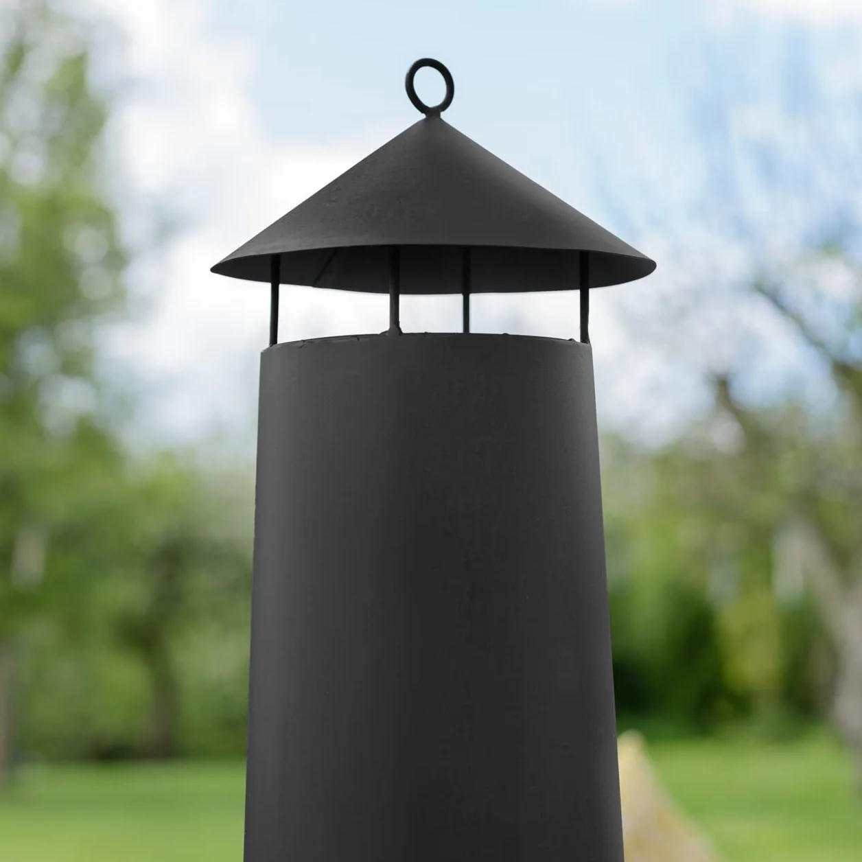Harrier Cheminées de Jardin - Petit/Moyen/Grand Foyer extérieur | Tisonnier Inclus | Bois & Charbon de Bois (Grande Cheminée)