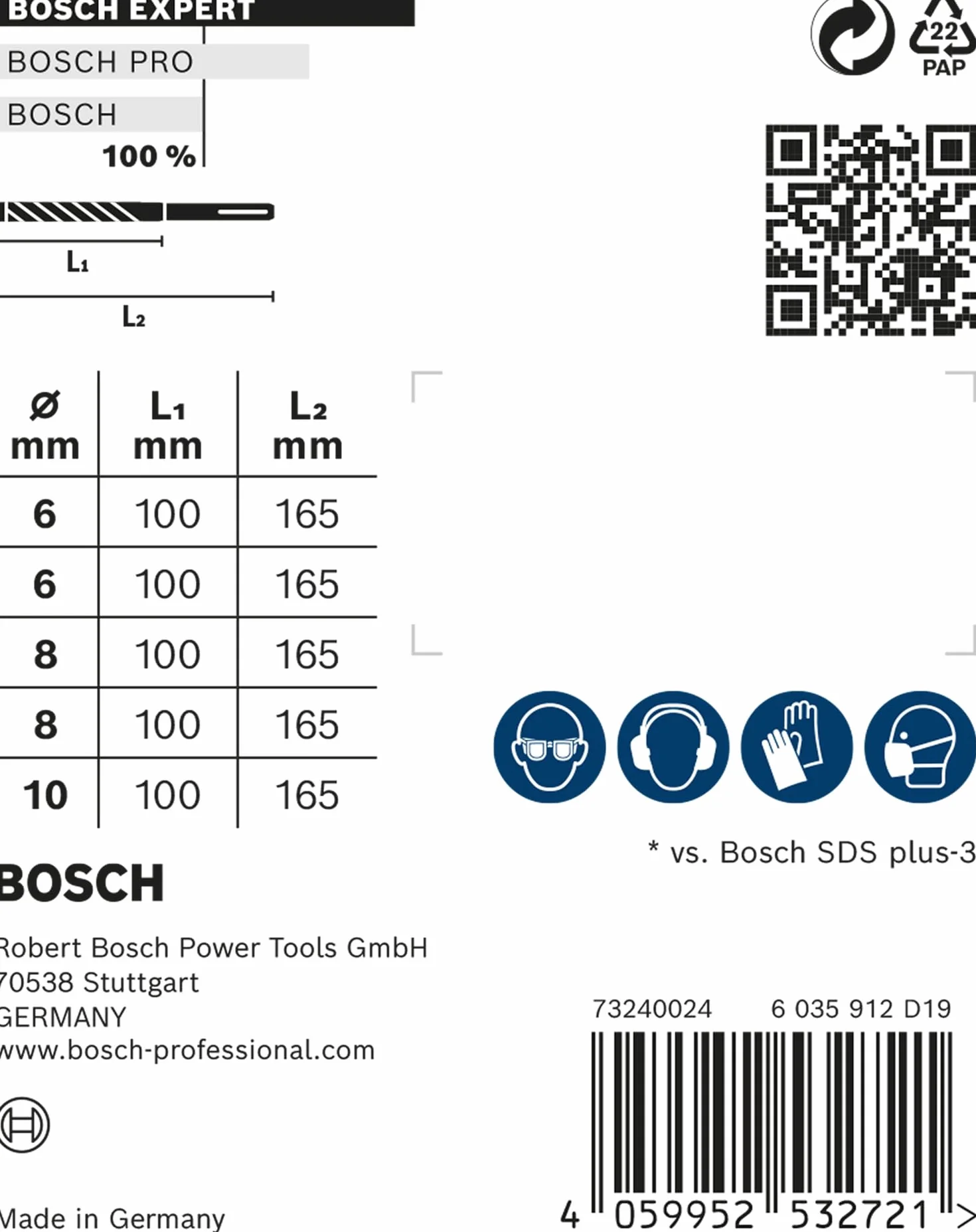 Bosch Expert SDS plus-7X Coffret 5x forets pour perforateur Béton armé Ø 6-10 mm