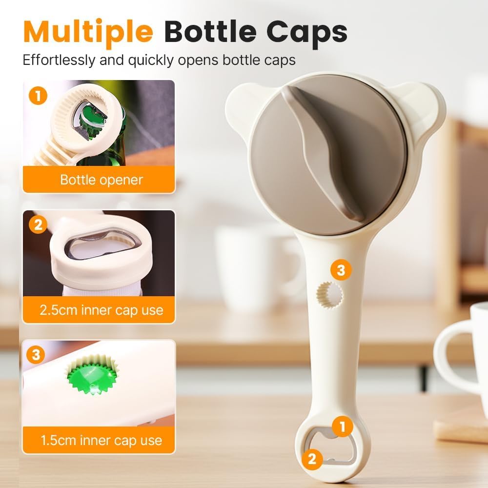 Effortless Adjustable Jar & Bottle Opener