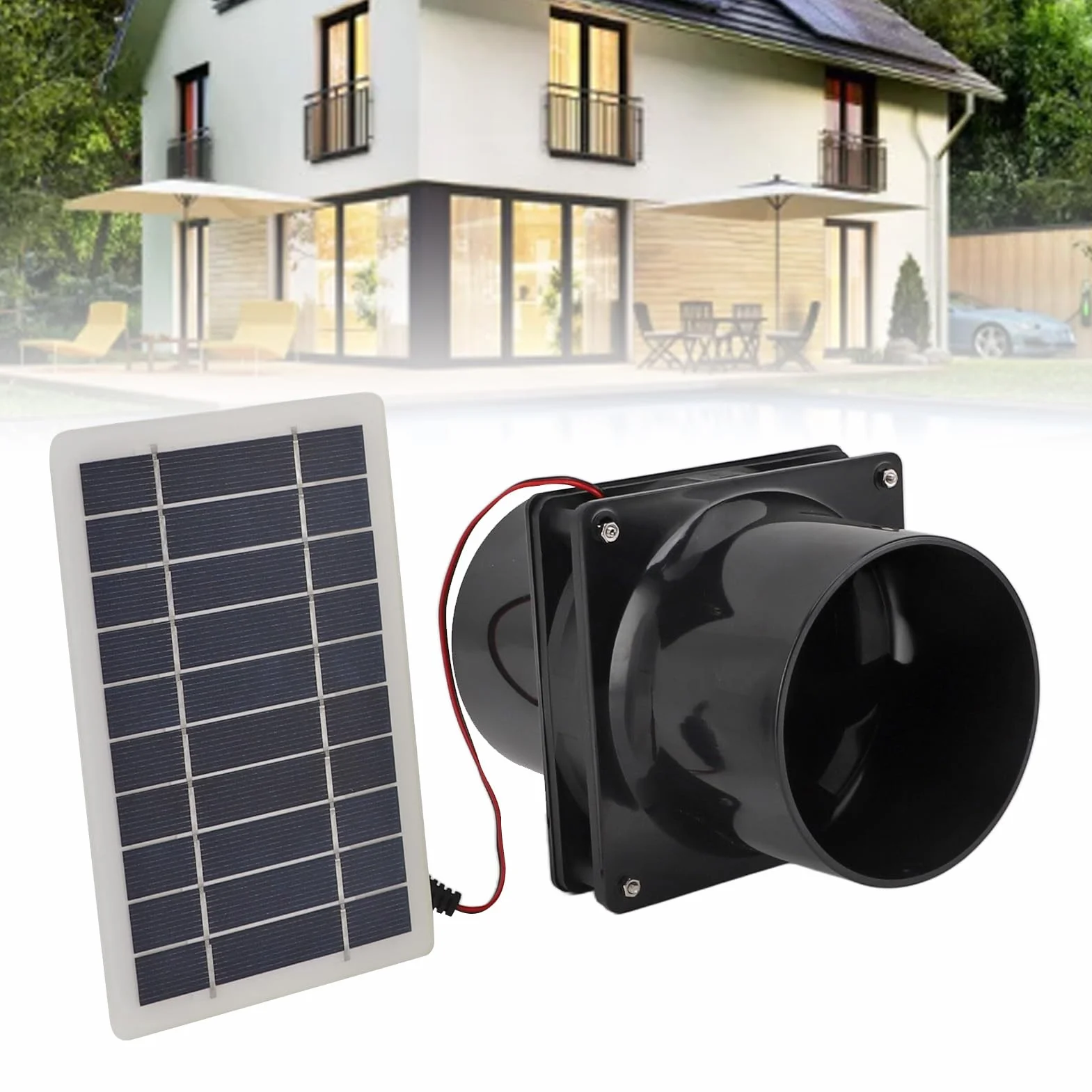 Ventilateur d'extraction solaire 10 W 12 V, grande vitesse, pour greniers serres bateaux