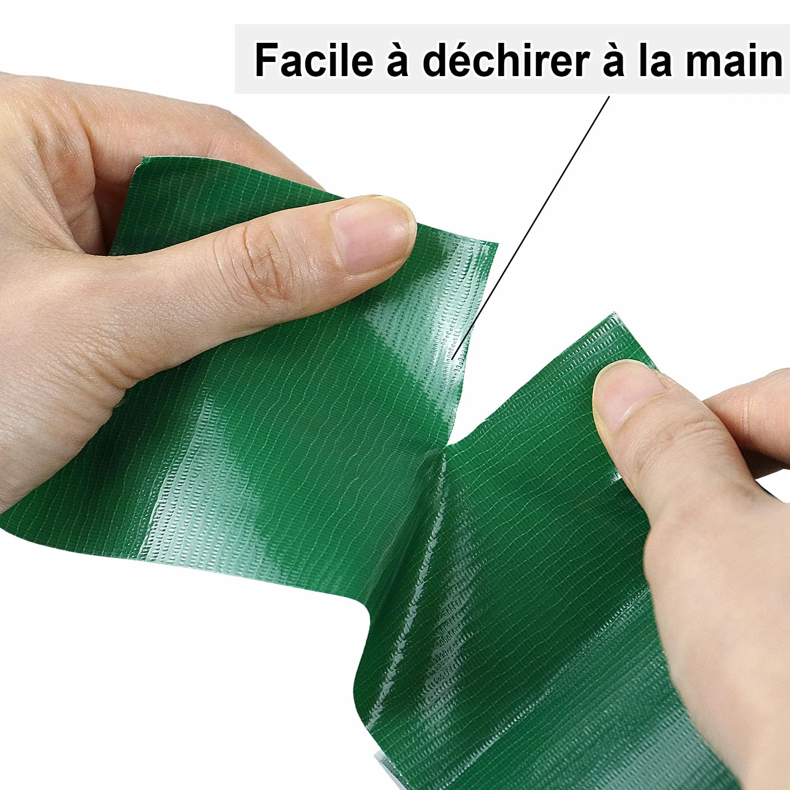 BOMEI PACK Ruban Adhésif Toilé Heavy Duty Duct Tape 100mm x 50 m Vert