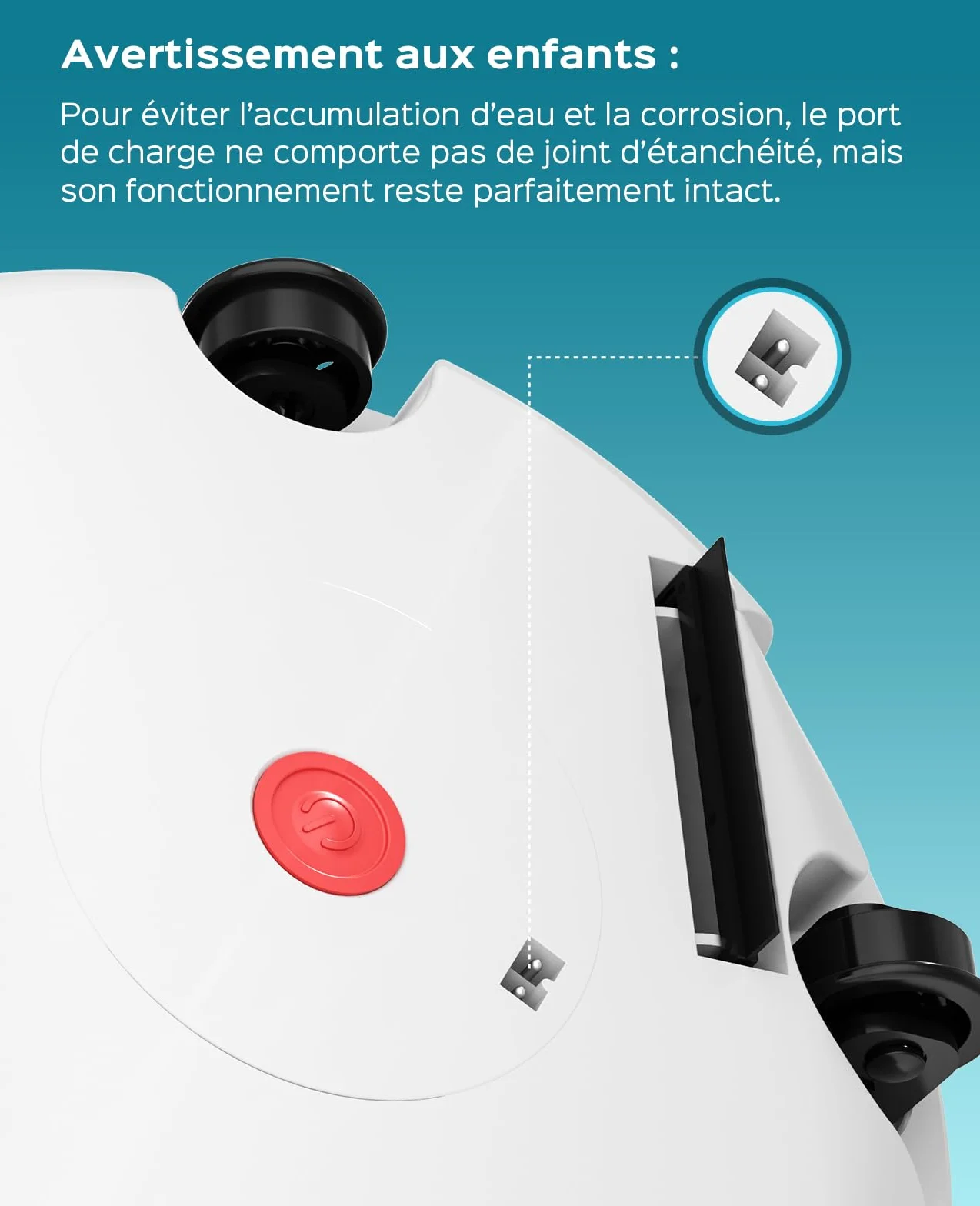 Winny 200 Robot Piscine sans Fil, Double Filtration, Autonomie 80 Min, pour Piscines Hors-Sol 60 M²