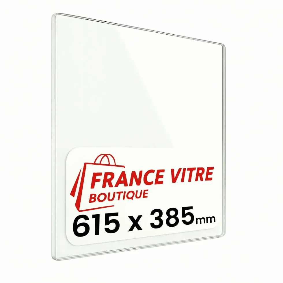 Vitre d’Insert pour cheminée et poêle à Bois 385x615 mm 800°C