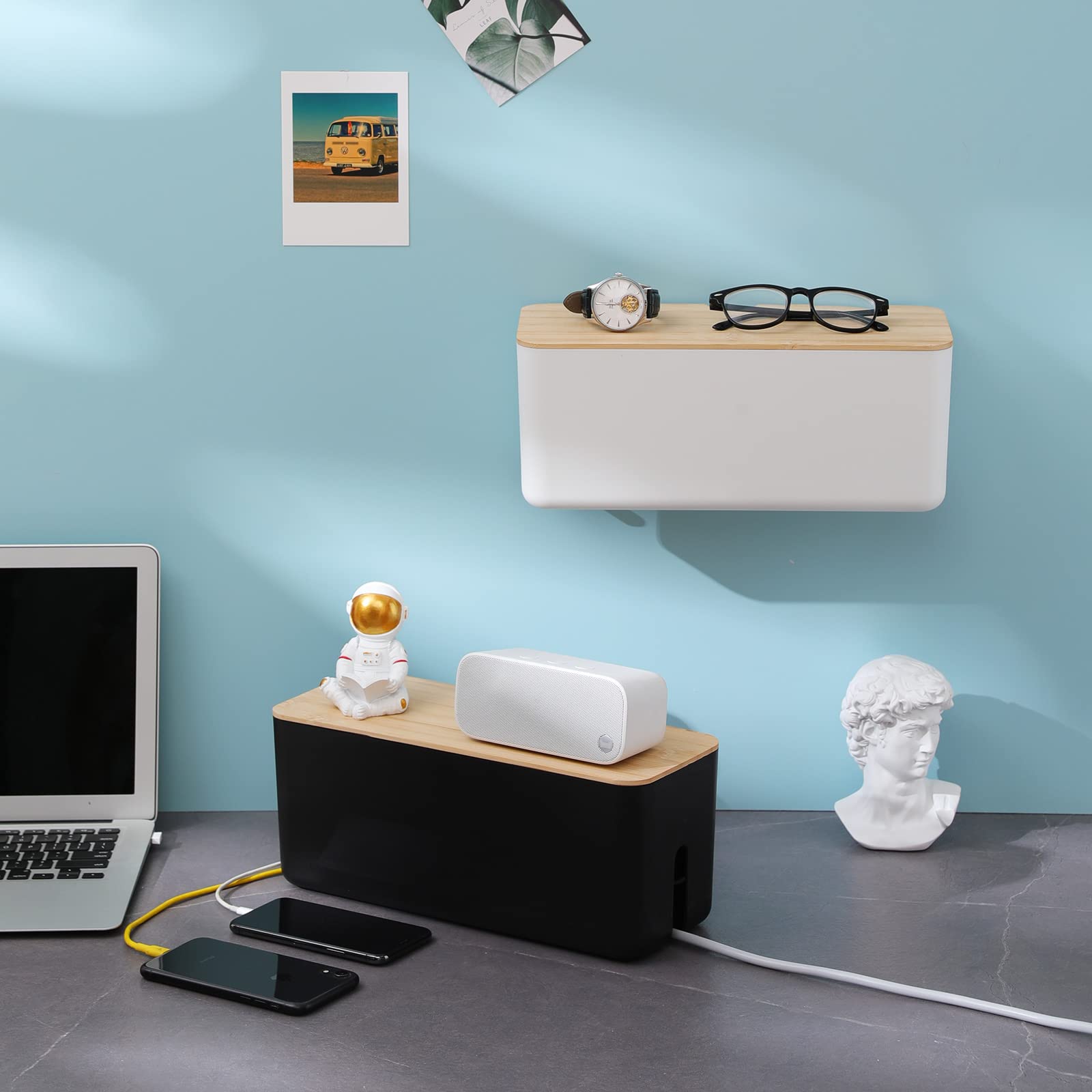 Elegant Wall-Mounted Cable Organizer