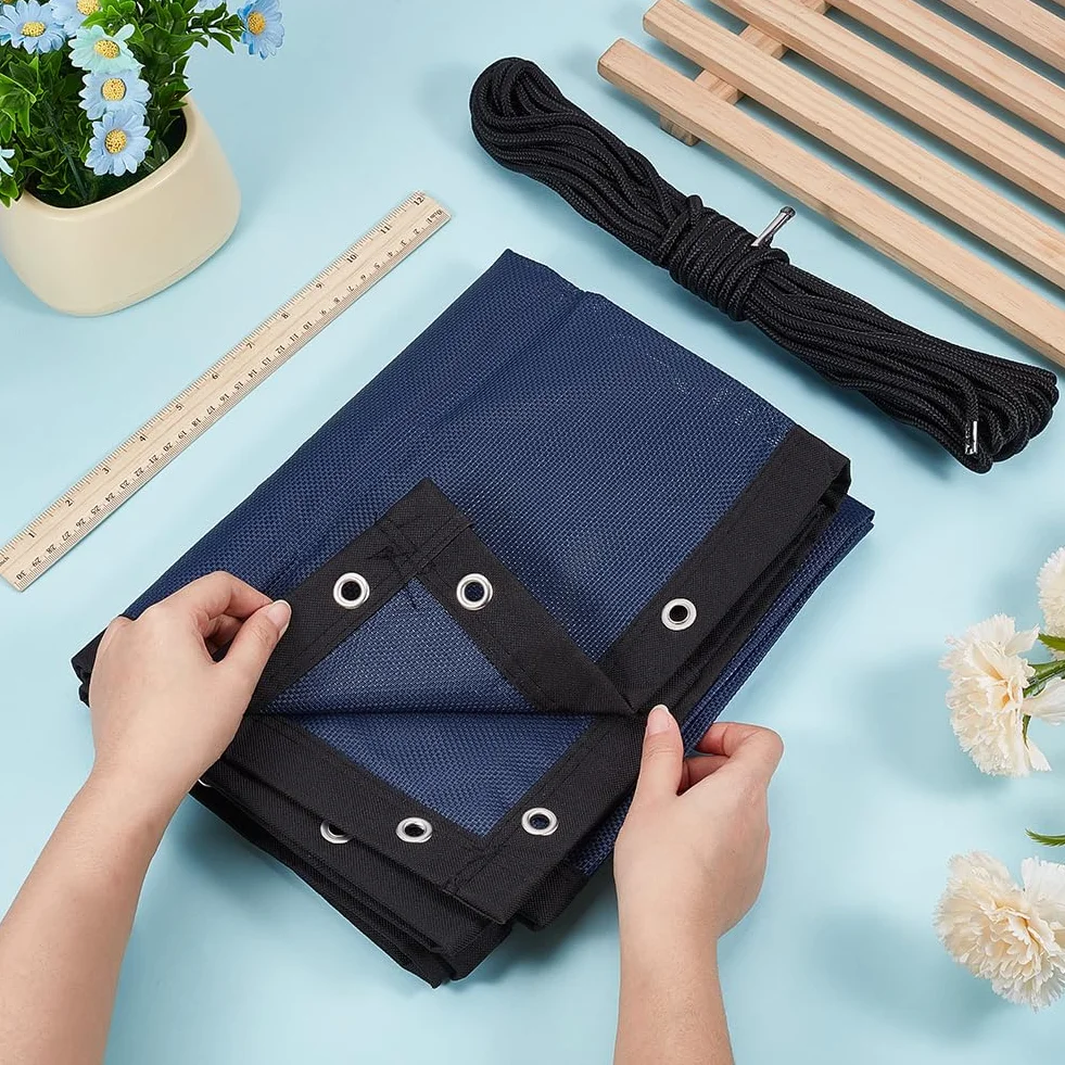 GORGECRAFT 197x64cm Tissu de Rechange pour Balancelle Suspendue, Maille Renforcée et Corde pour Hamac de Jardin