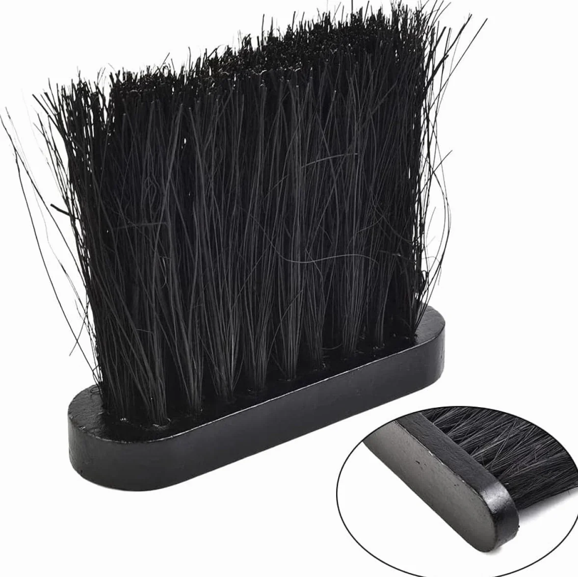 Brosses de Cheminée Tête de Brosse de Remplacement Pack de Recharge Manche en Bois (2PCS)