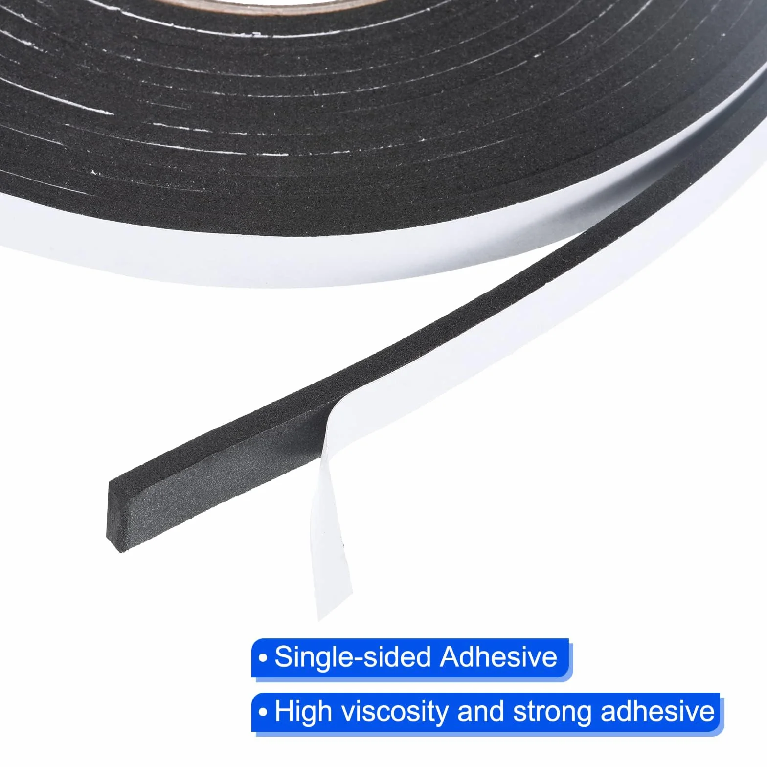 Lot de 2 rubans adhésifs en mousse EVA résistant aux intempéries isolation phonique fenêtre porte - 30 mm x 1 mm
