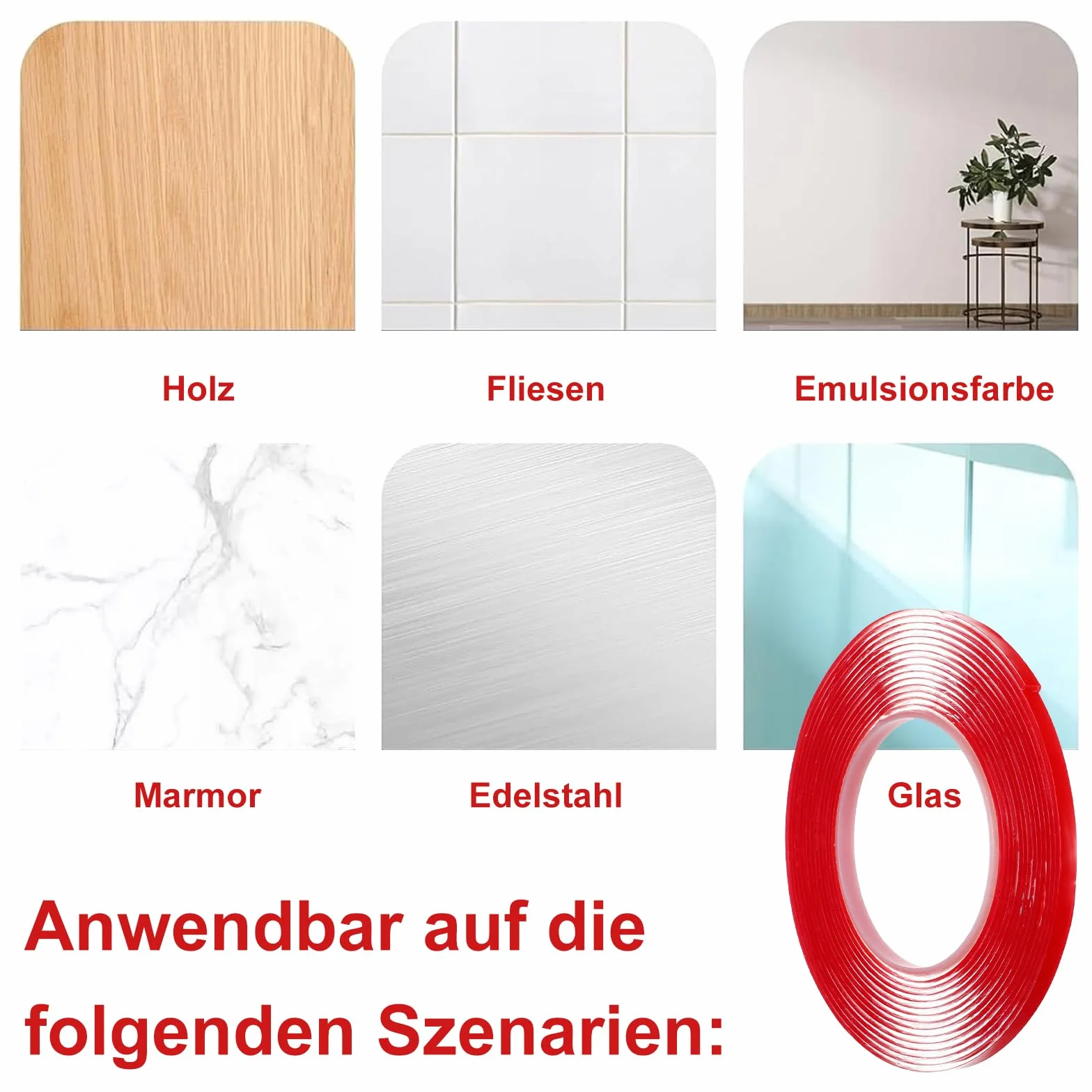 Joint Silicone Transparent 6mm x 2mm 10M, Ruban d'Étanchéité pour Poêle à Bois
