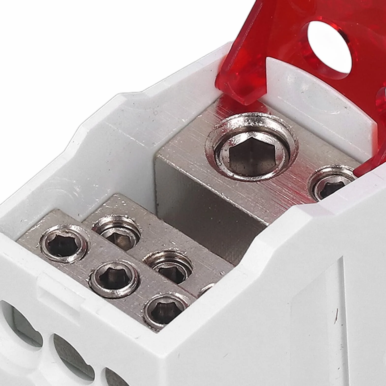 Bornier UKK-125A 690V Rail Din Boîte De Jonction Distribution Avec Couvercle Protection Rouge