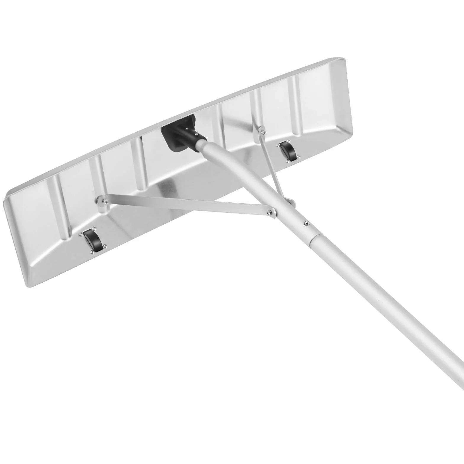 VEVOR Râteau à Neige de Toit 63,5 cm Aluminium Portée 644,5 cm Roues de Protection Poignée Antidérapante Réglable