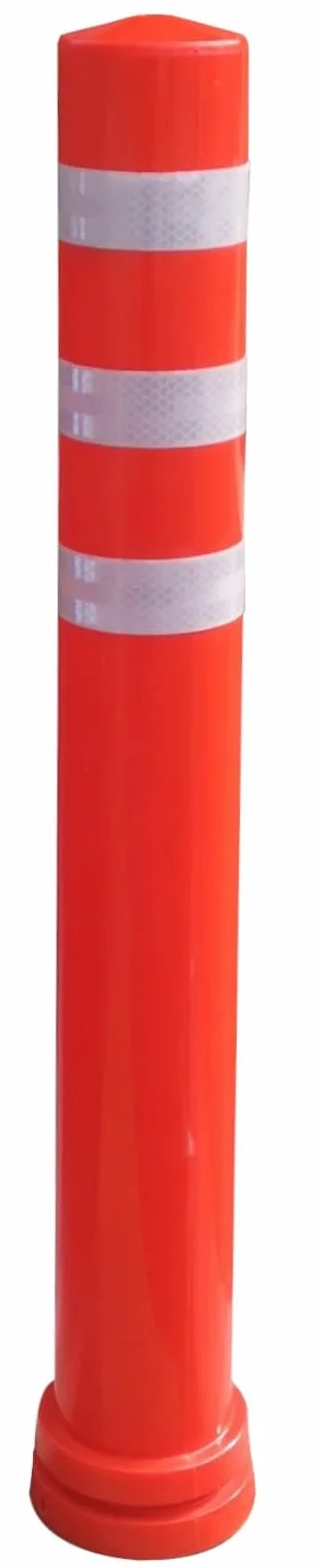 Balise flexible ORANGE 810 x d.80 mm 3 bandes blanches
