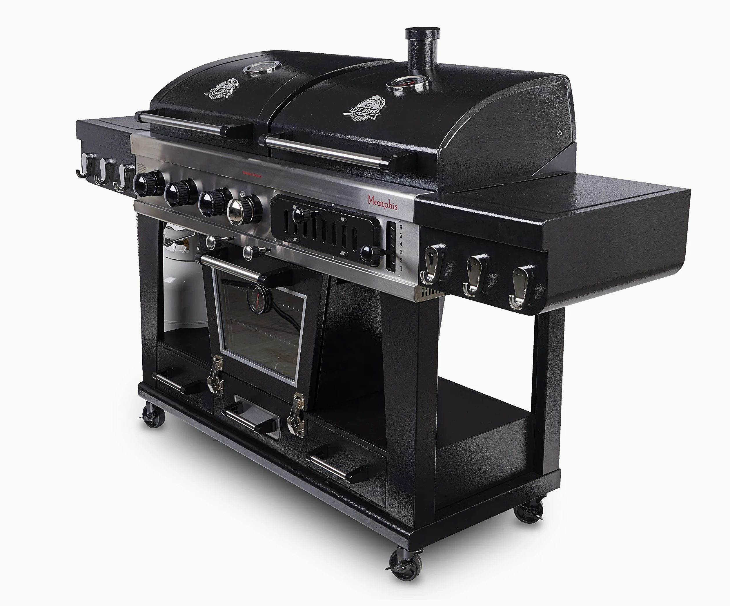 PIT BOSS Barbecue Memphis Ultimate Mixte gaz, Charbon et fumoir électrique