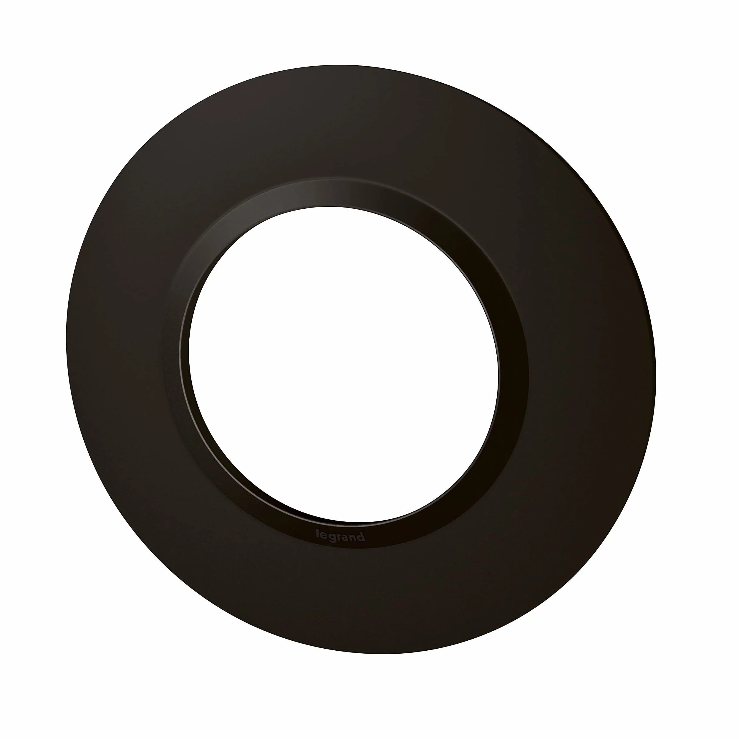 LEGRAND Plaque Ronde 1 Poste Dooxie Noir Velours Système Rattrapage Défauts Mur