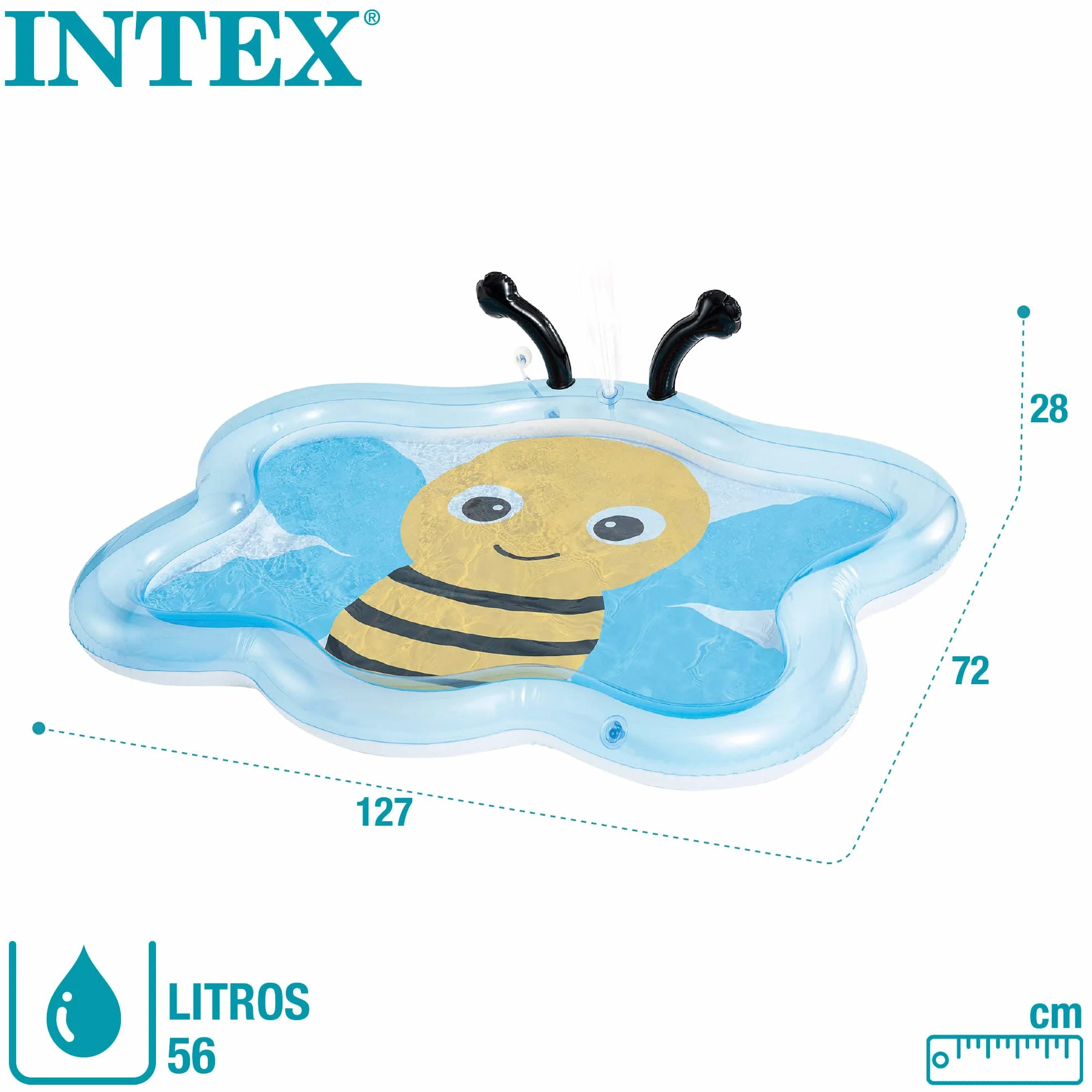 Intex piscinette Fontaine Abeille Multicolore