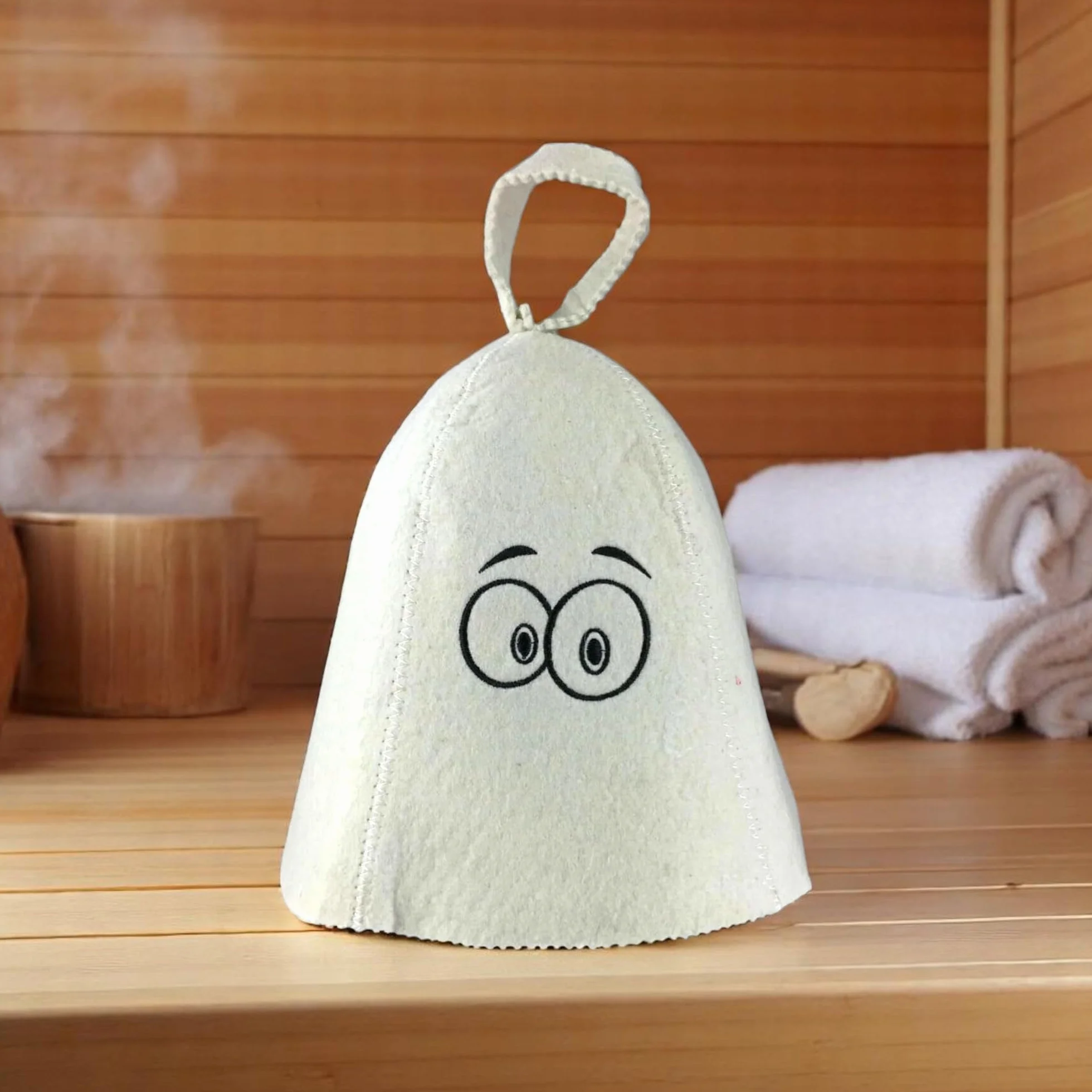 Chapeau de Sauna en Feutre 100% Coton GMMH