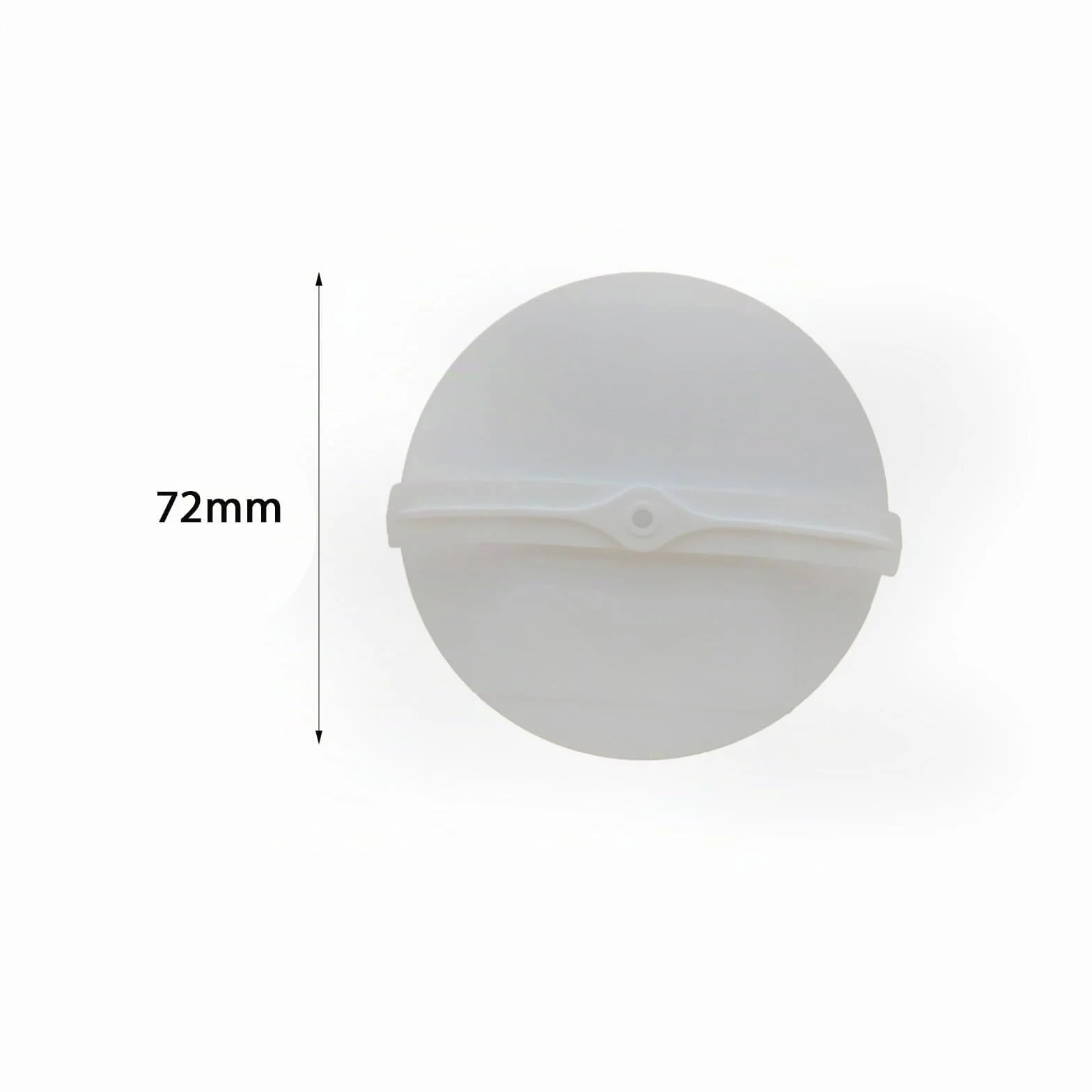 Couvercles à ressorts blancs ronds Ø 72 mm pour boîtes encastrables Ø 60 mm lot de 5