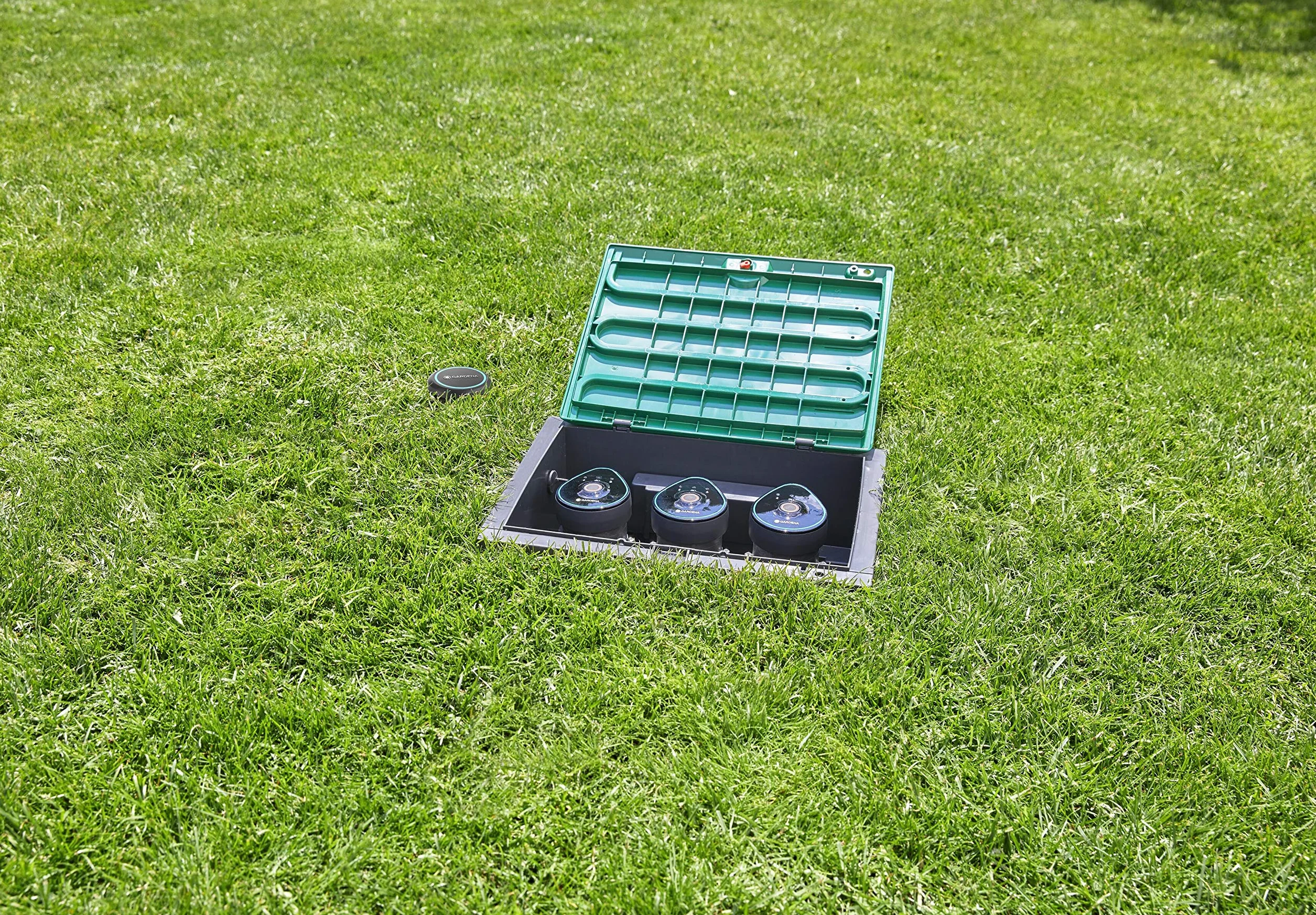 Gardena Boîtier de commande Bluetooth 9 V arrosage automatique configurable via appli sans câble