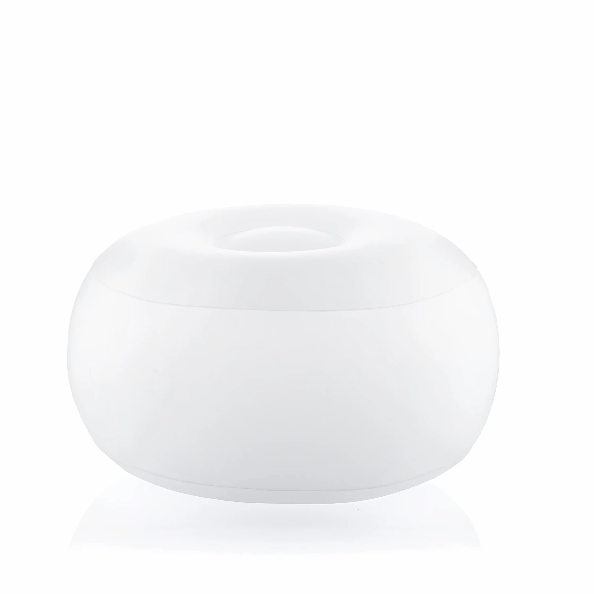 InnovaGoods - Pouf Gonflable LED Multicolore avec Télécommande, Résistant à l'eau, Pompe Incluse, Portable et Léger, Idéal pour Intérieur et Extérieur, Blanc, Unica, Plastique