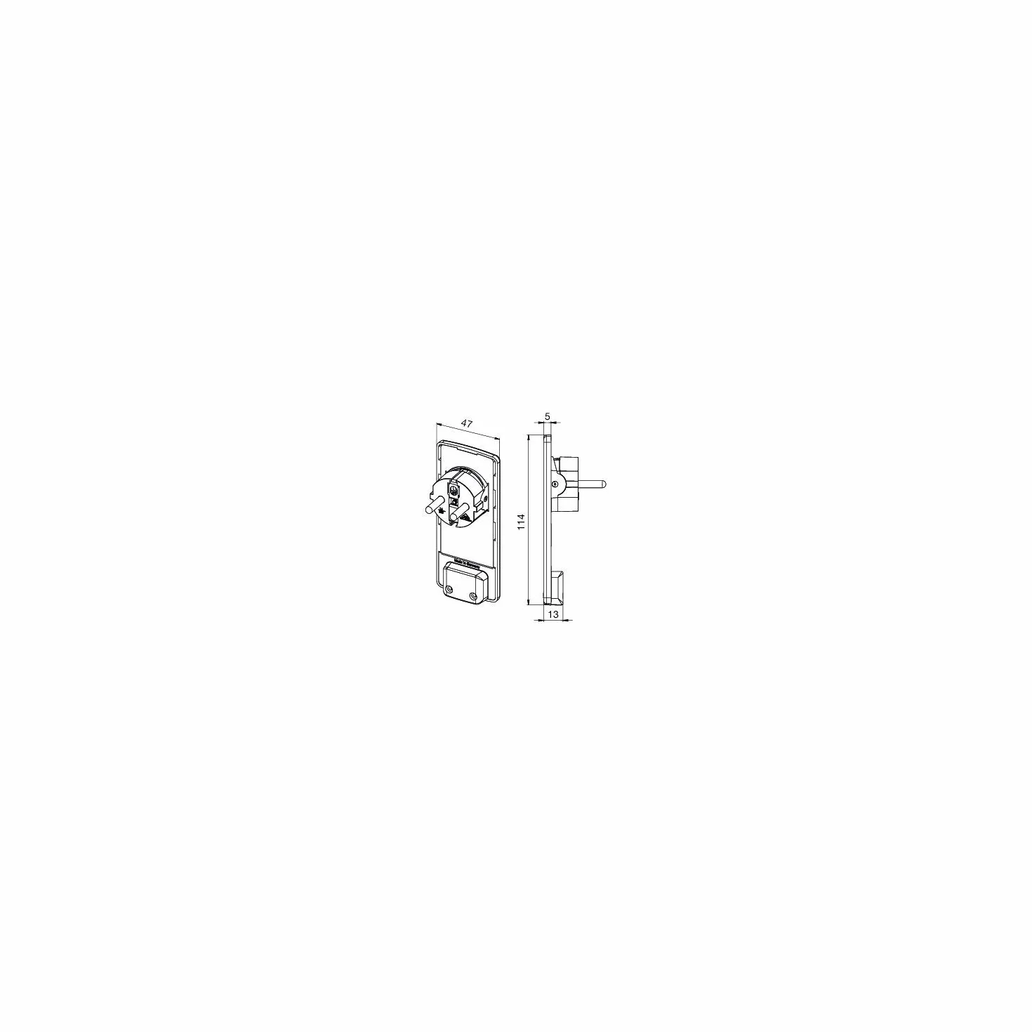 Schulte Elektrotechnik GmbH EVOline Fiche extra-plate blanche