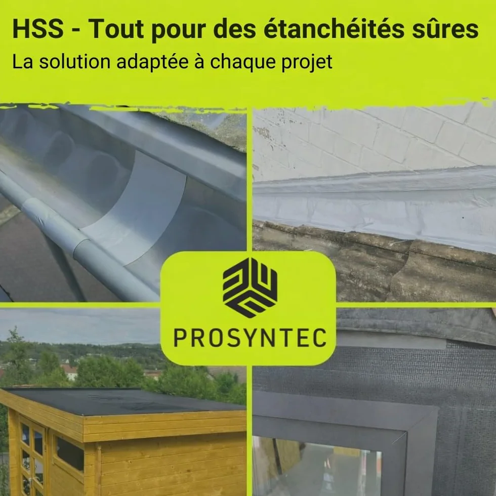 Bande d’Étanchéité EPDM Butyl - Ruban Étanchéité Extérieur - noir (5cm x 5m)