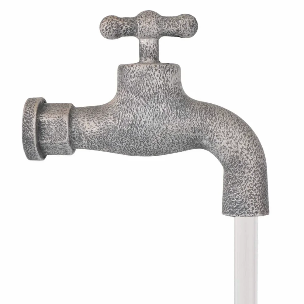 vidaXL Fontaine avec Robinet et Seaux Fontaine d'eau Fontaine Décorative Décoration de Salon Salle de Séjour Maison Intérieur Polyrésine