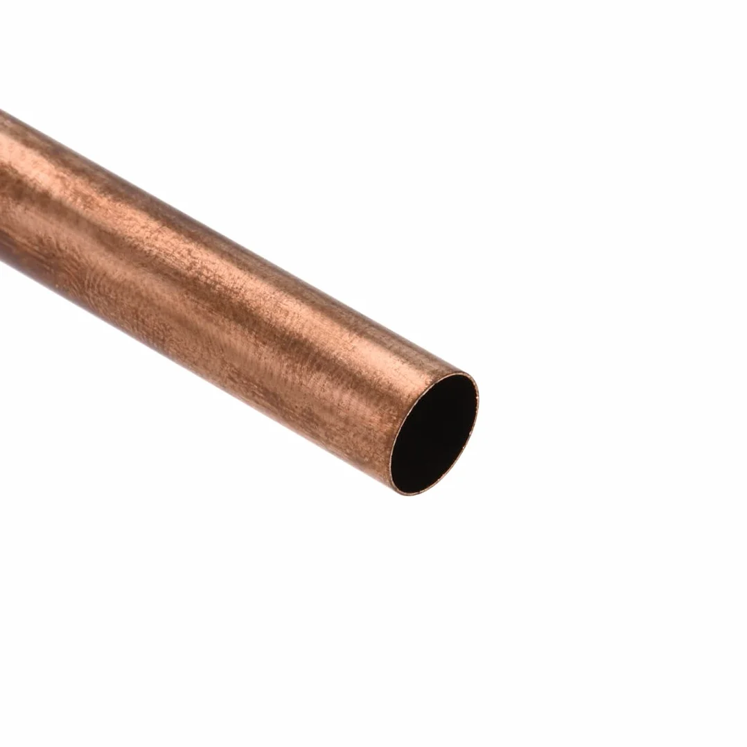 sourcing map Tube Cuivre Rond 8mm Diamètre Extérieur 7.6mm Intérieur 0.2mm Paroi 30cm Tuyau 2 Pièces
