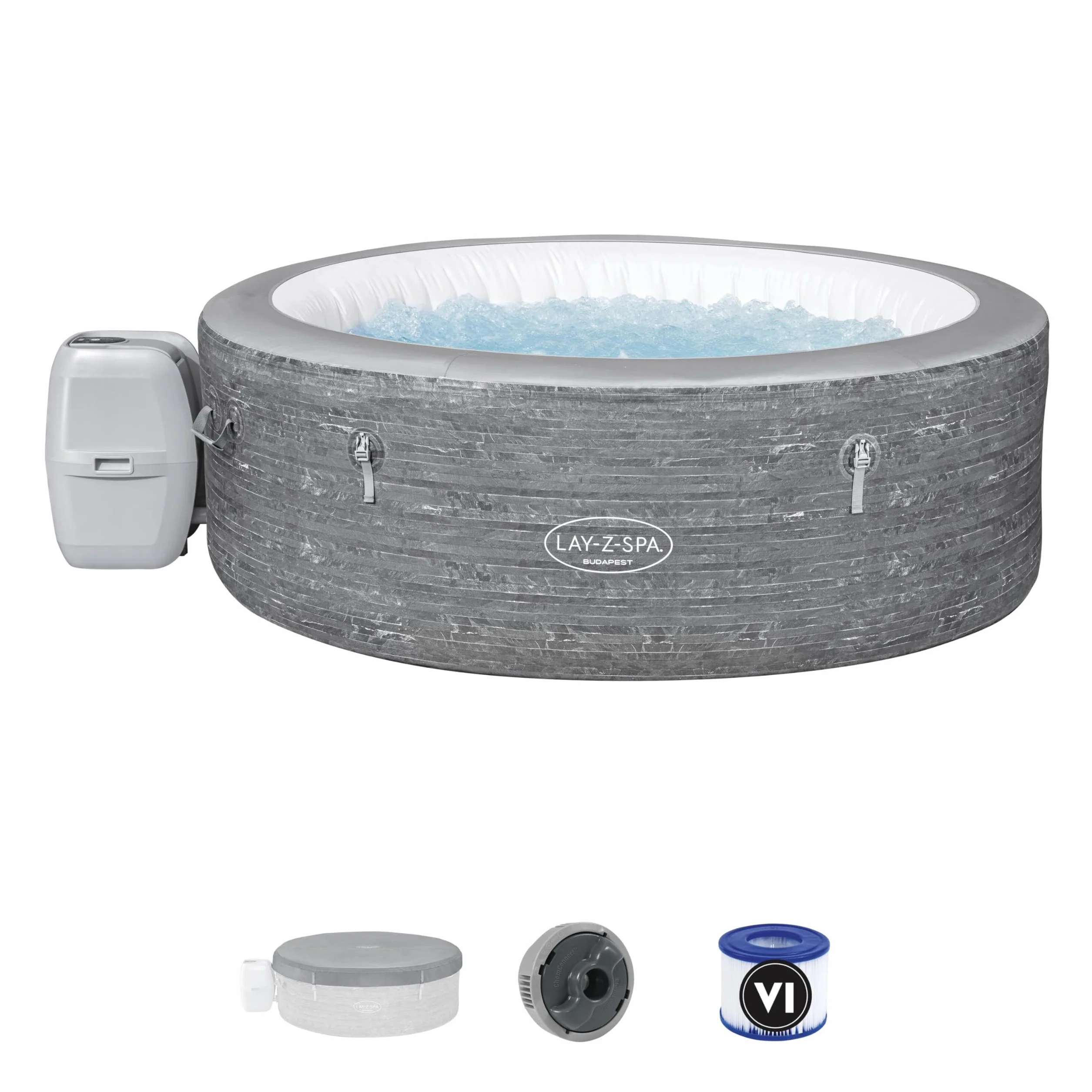 Bestway Spa Gonflable Rond Lay-Z-Spa Budapest AirJet 4-6 Places