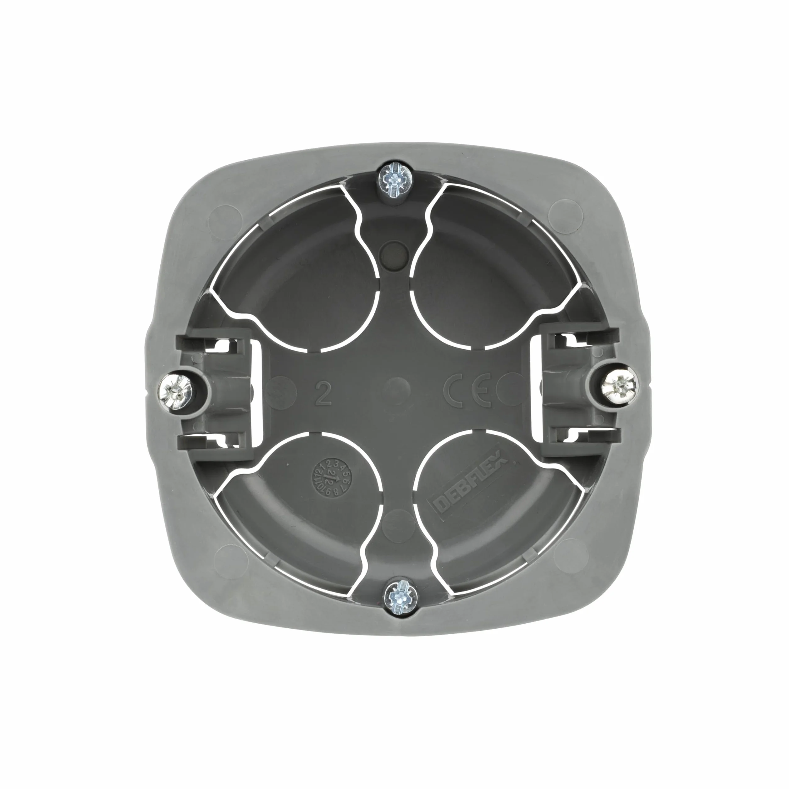 DEBFLEX Boîte Encastrement Multimat GRIS D67 P30 1P