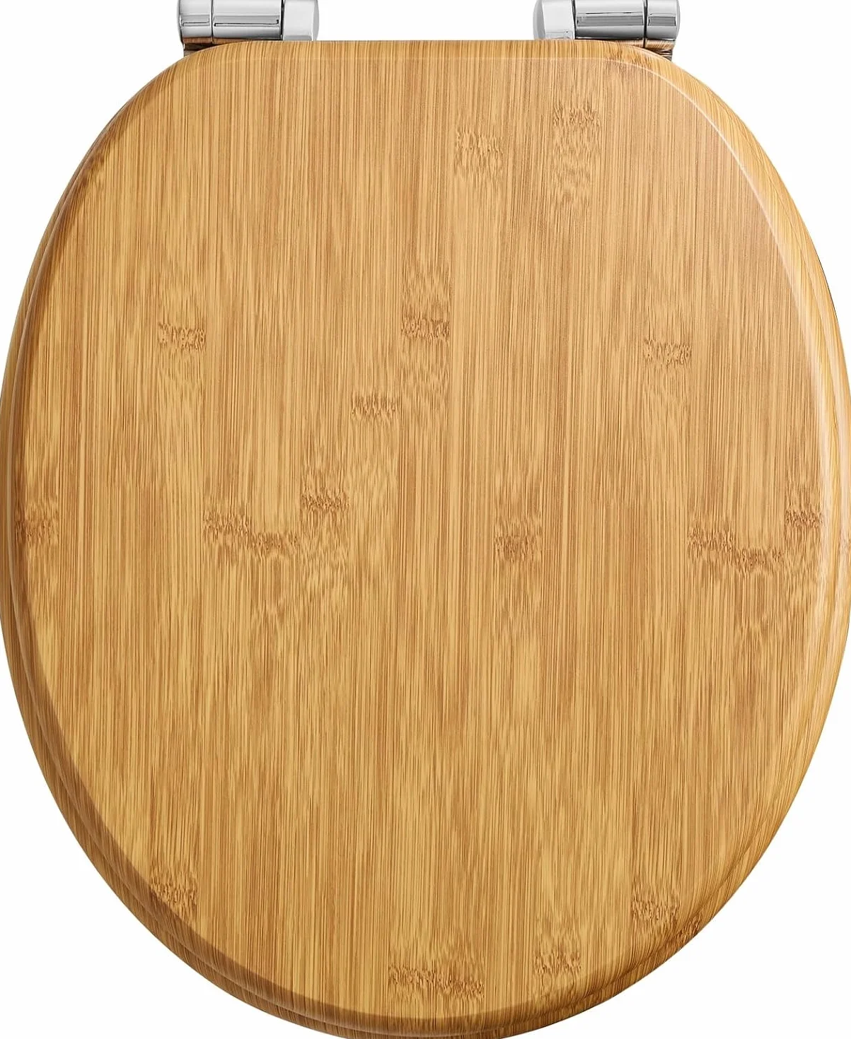 Pipishell abattant wc bois forme O fermeture douce charnières métalliques lisses toilette MDF